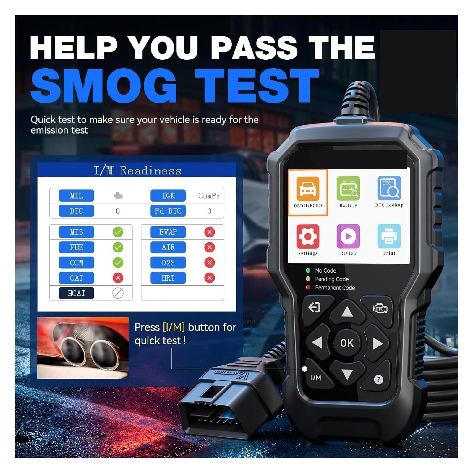 Strumenti diagnostici for scanner VD30 OBD2 for automobili e camion Lettore di codici for auto con dati in tempo reale