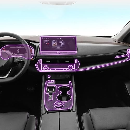 LAVIYE Película interior de automóvil para tablero de instrumentos de piano, consola central de cambios, película de TPU transparente antiarañazos,