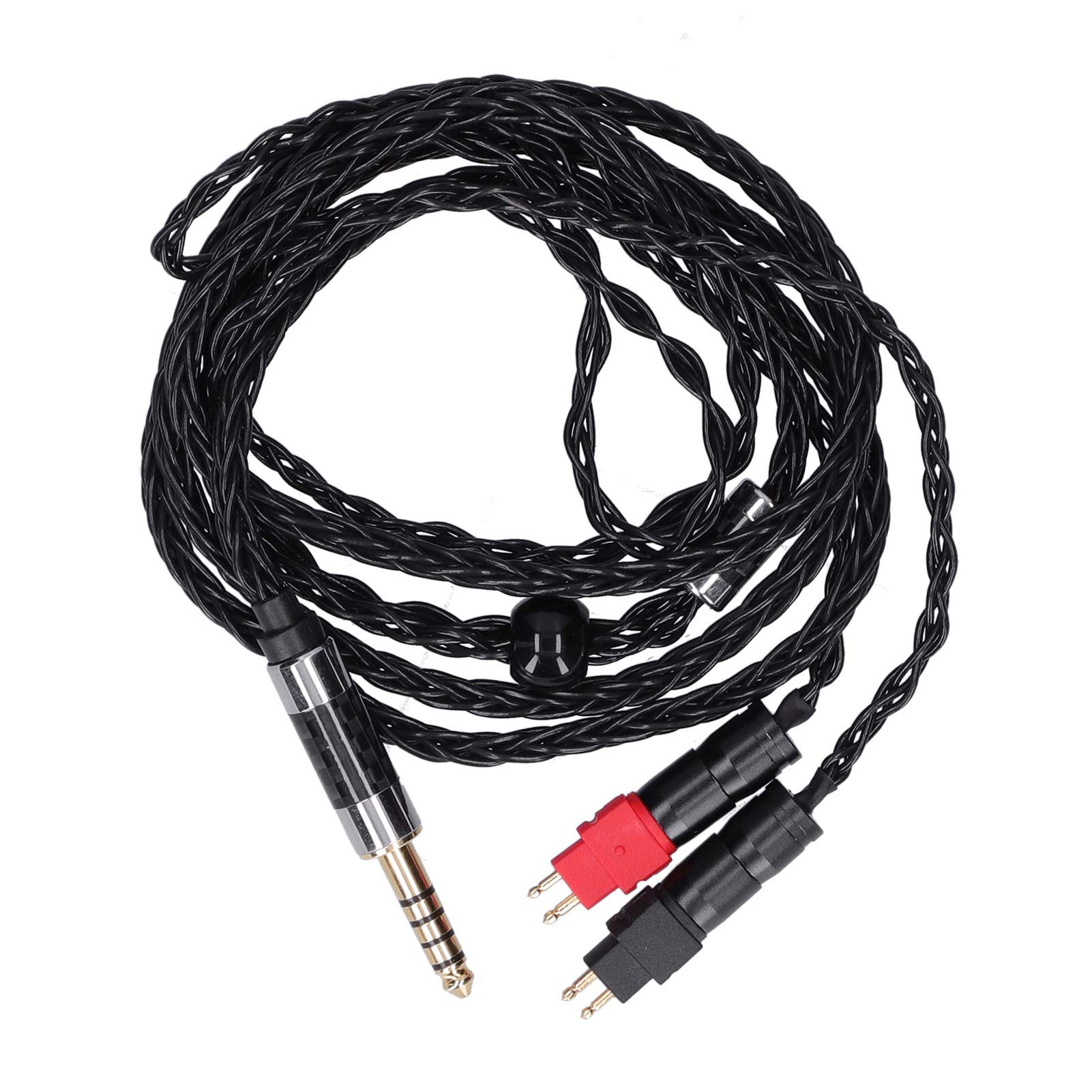 VBESTLIFE Cable de Audio para Auriculares, Cable de Audio Plateado OCC Equilibrado de Doble Aguja de 8 Núcleos para Sennheiser HD600 HD580 HD650 HD660s(Saldo de 4.4MM)