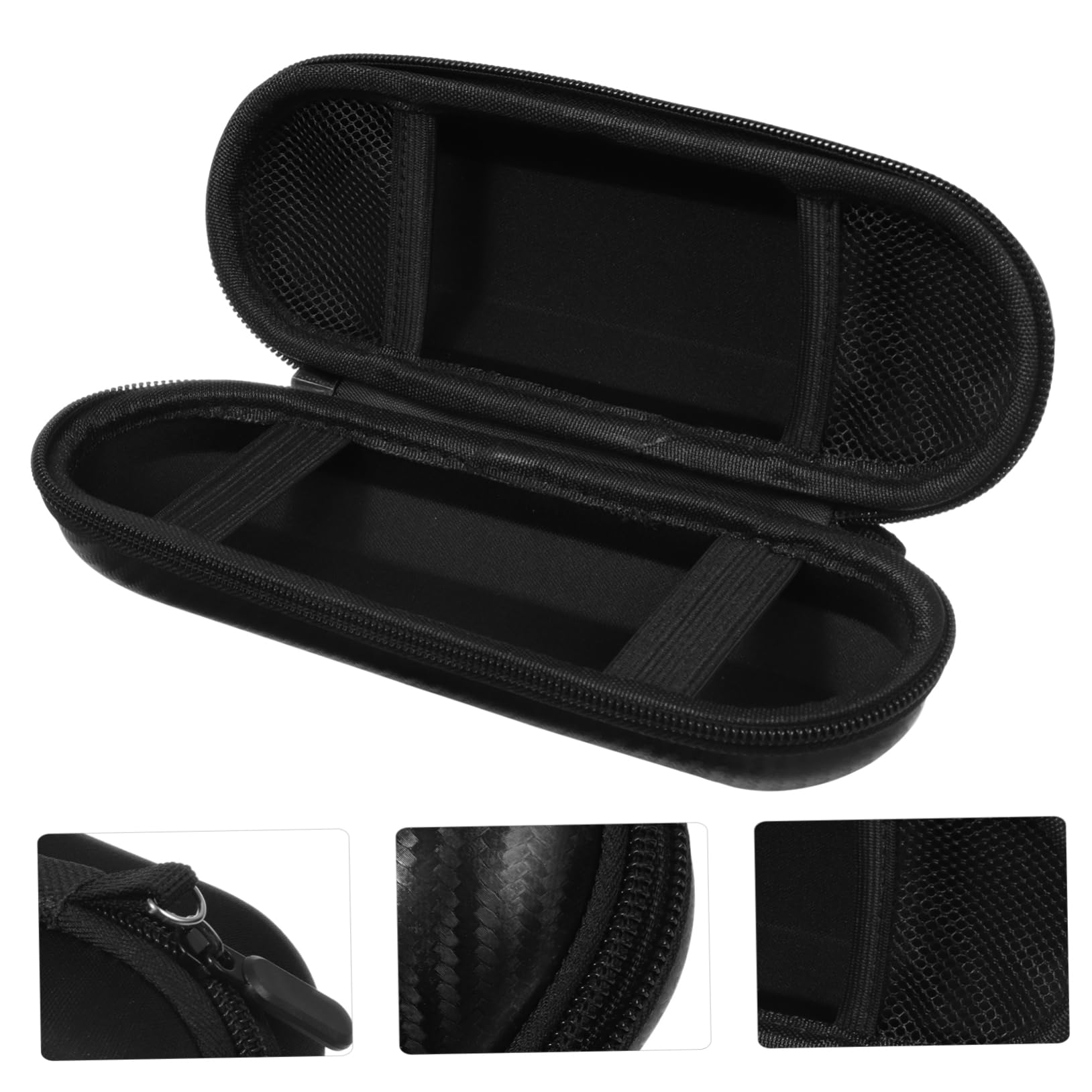 Didiseaon 4 Pz scatola portaspazzolini portatile portatili valigetta portatorta per trasporto valigie valigia portaspazzolino custodia per spazzolino elettrico tessuto a maglia Black