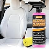 Interior Cleaner & Seat Care Spray for Tesla – Stain Remover Safe on Black & White Vegan Leather, Console & Dash, Refreshes Seats – Compatible with Model 3, Y, S, X & Cybertruck Accessories 2025/2026