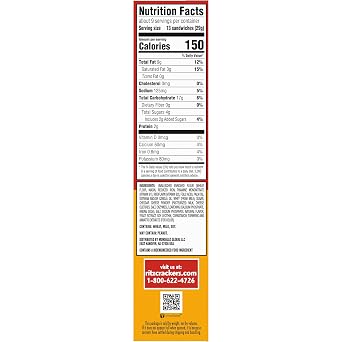 Ritz, Cheese Sandwich Crackers, Snacks for Kids and Adults, Lunch Snacks, 8.8 Ounce