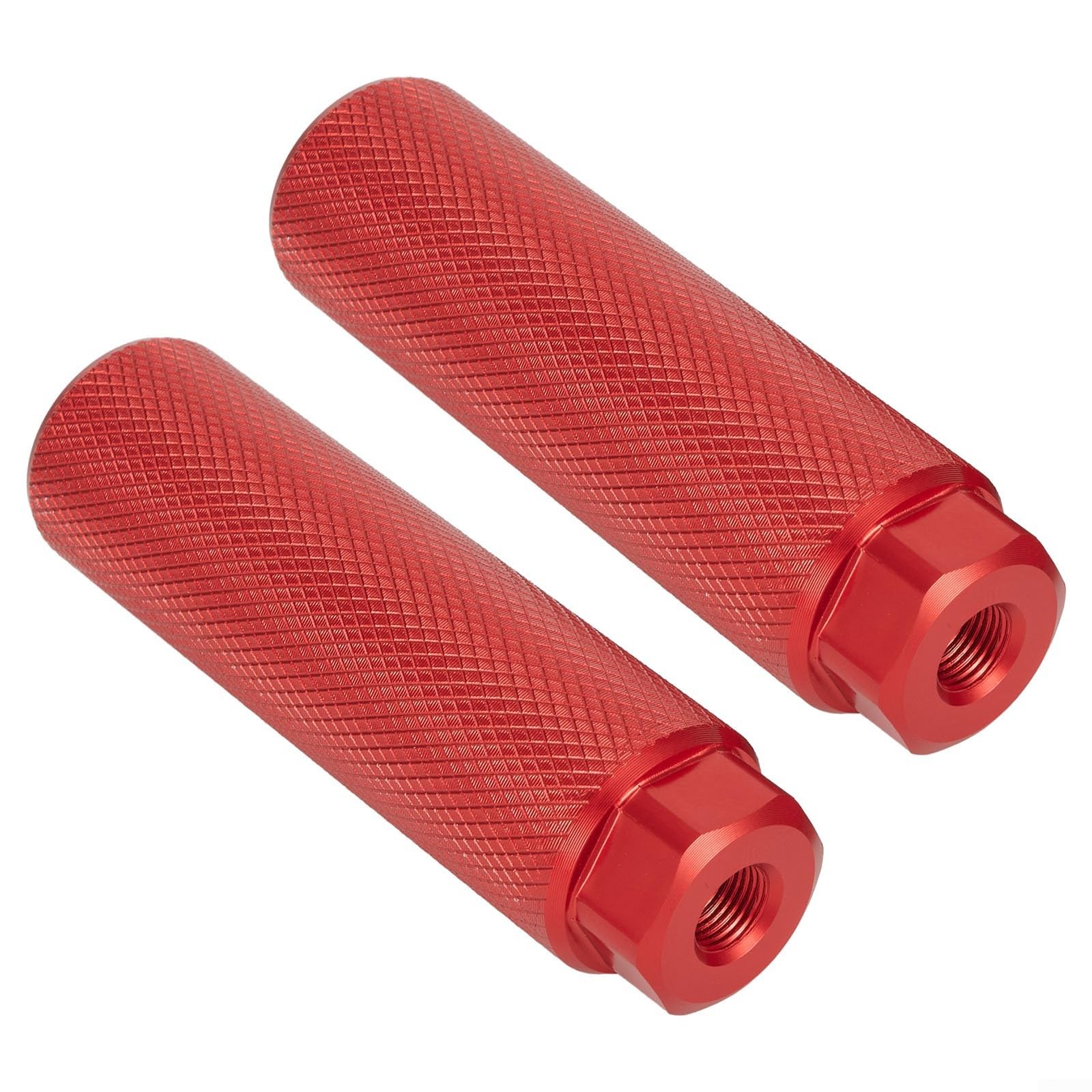 Pioli per bici MTB in lega di alluminio antiscivolo poggiapiedi per assi anteriore posteriore cilindro pedale acrobazie 100 x 28 mm 3/8 pollici pioli bici (blu)