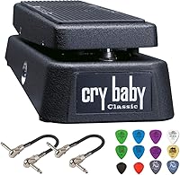 Vista 1 de Dunlop GCB95F Cry Baby Classic Wah Pedal Bundle con 2 cables de conexión MXR y paquete de púas Dunlop