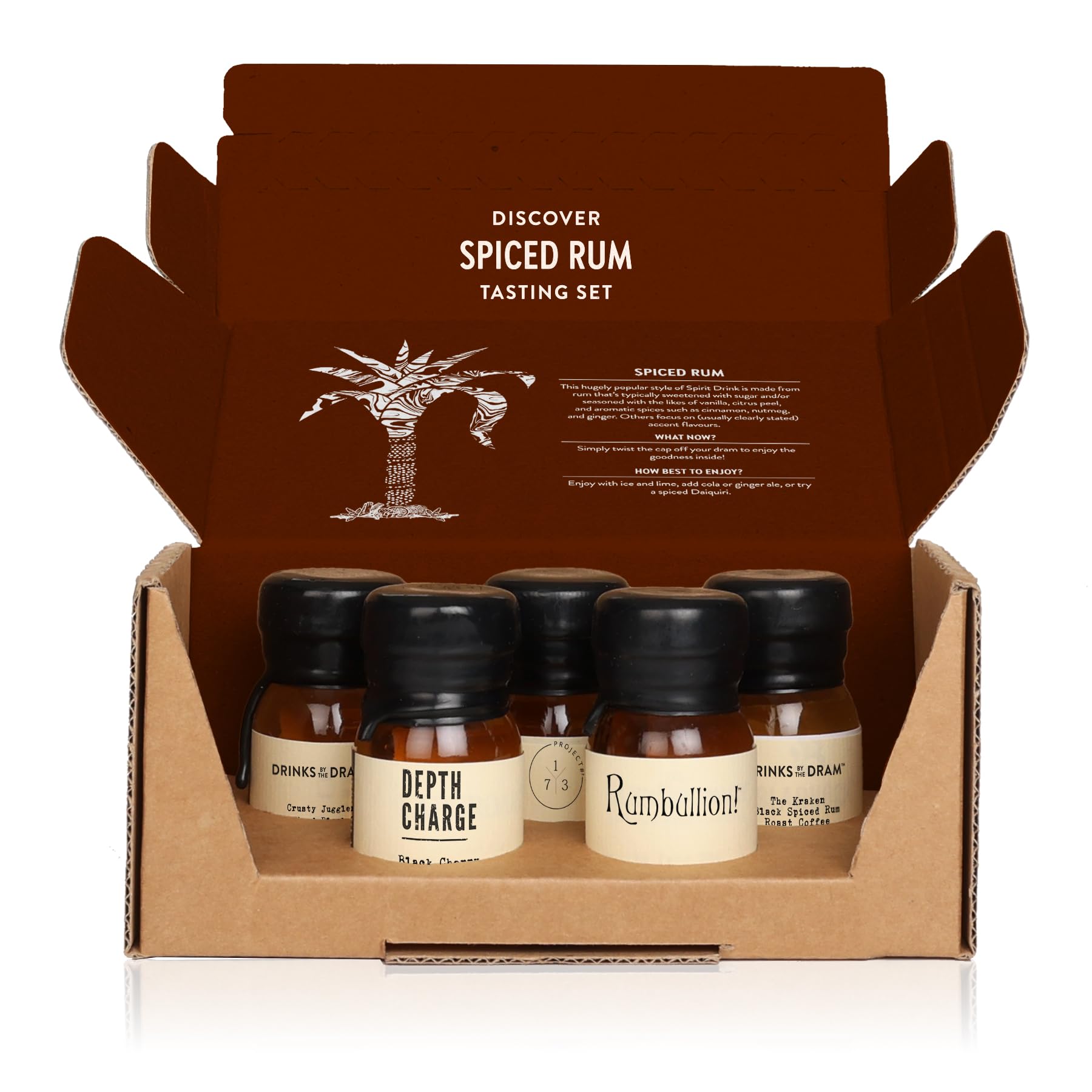 Drinks By The Dram Black Spiced Rum Discovery Gift Set