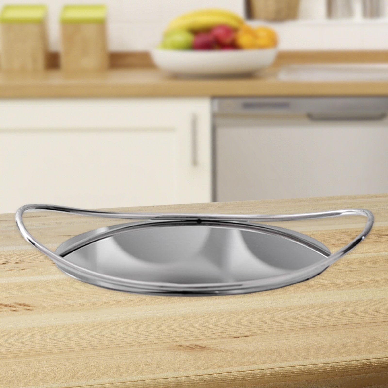Bandeja Espejo Soporte de Organizador para Servir Postres Frutas Bandeja Decorativa Asas Metálicas Antideslizantes Adecuada para Bar Boda Regalo, Plata, Individual