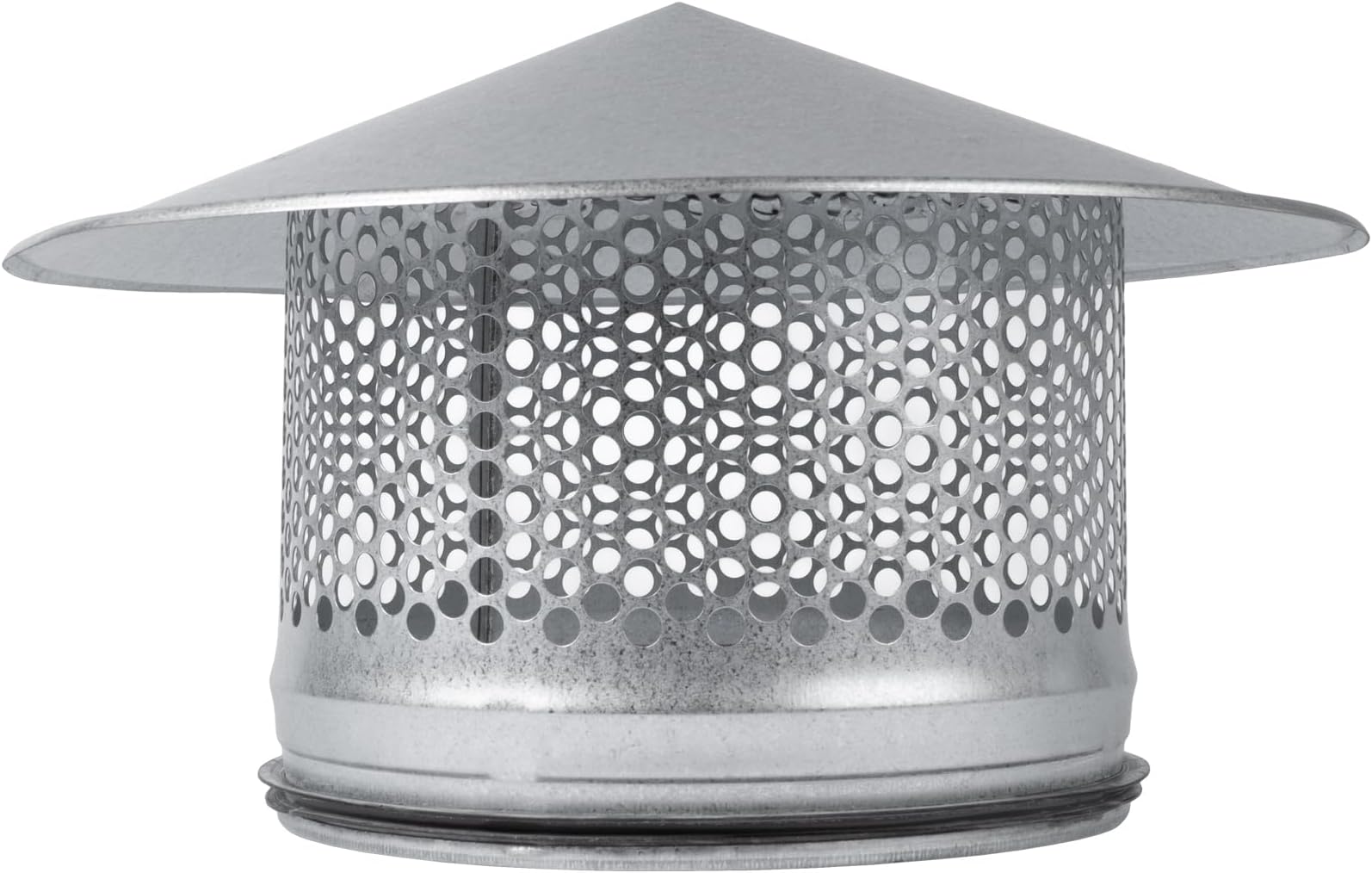 Vent Systems 8" Inch Round Chimney Cap – Galvanized Steel Roof Vent Cap with Rubber Seal - Heavy-Duty Rain Vent Cover for Wood Stoves, Exhaust Vents, Furnace Pipes, HVAC Flue Protection – Outdoor Use