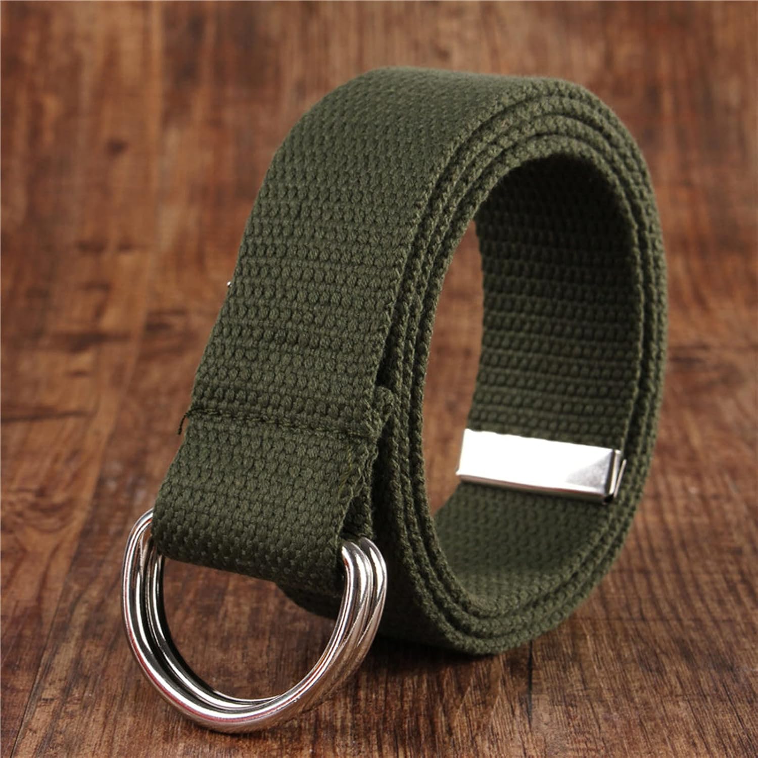 Miniatura 2 de Men Women Fashion Waist Belt Narrow Stretch Dress Belt Pants Belt Buckle Canvas Waistband Fj40 Seat Belts