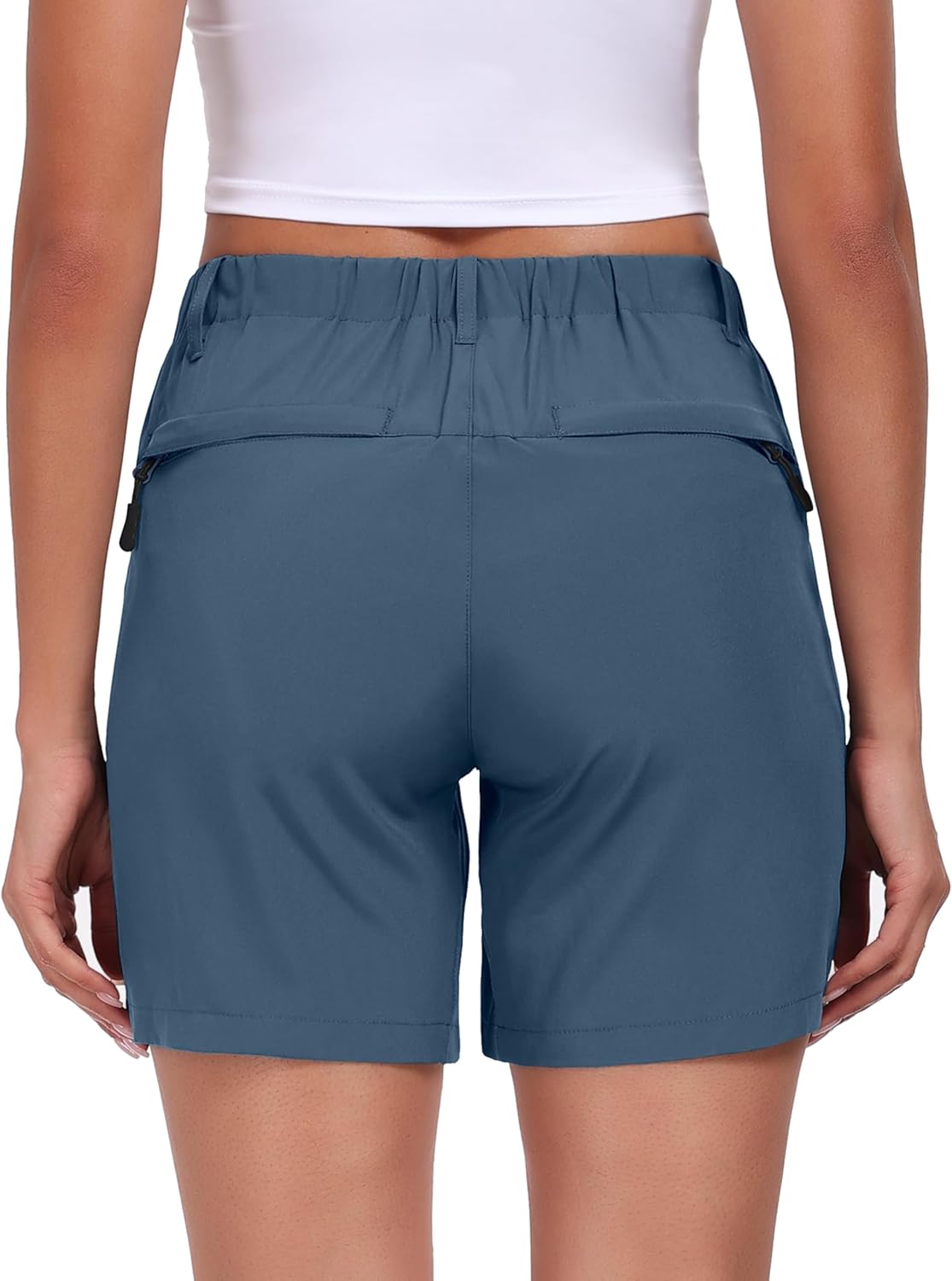 Little Donkey Andy Women's 5" Hiking Shorts Quick Dry Sun Protection Stretchy Outdoor Shorts with Zipper Pockets