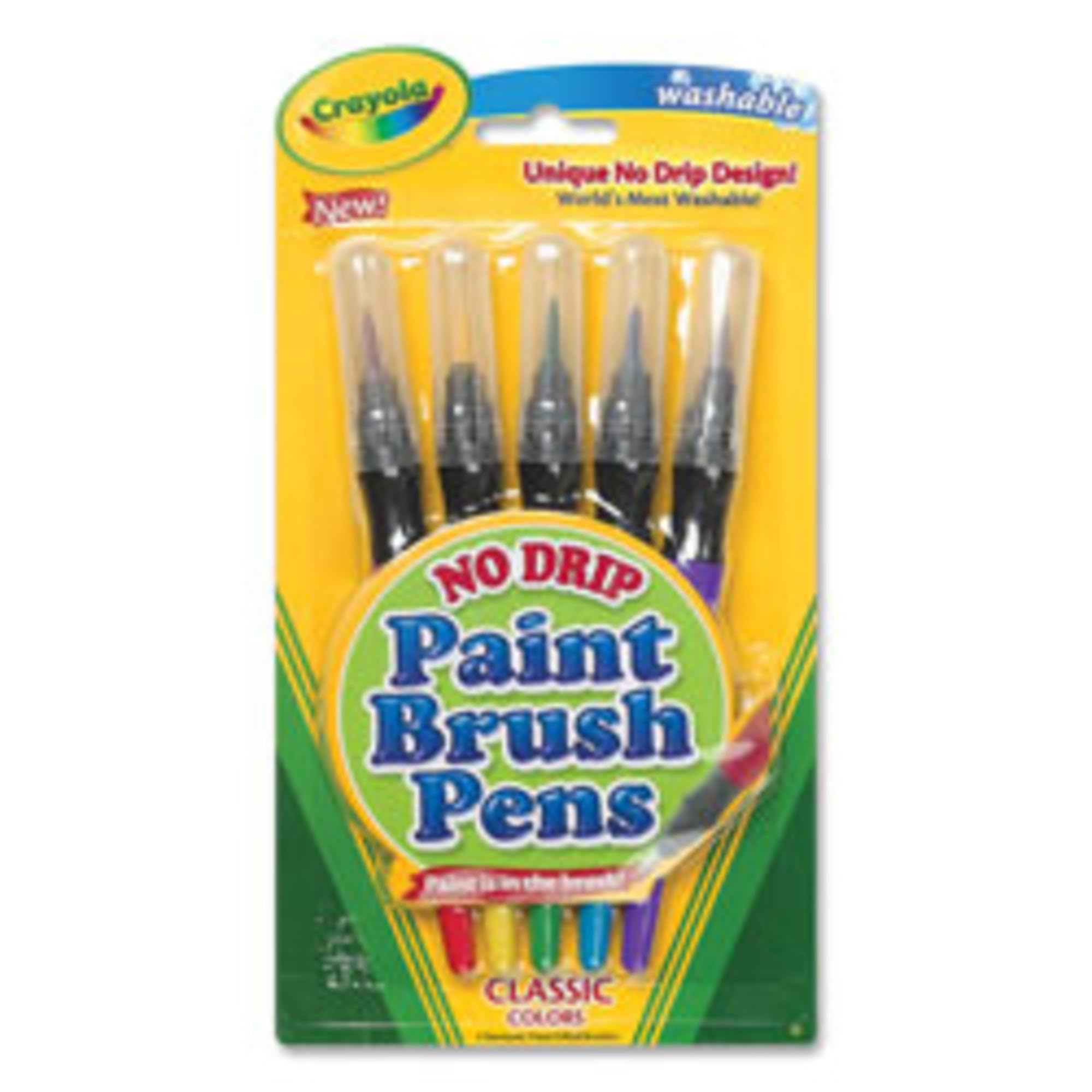 Stylos pinceaux Crayola par 5 : parfaits pour activités manuelles enfants
