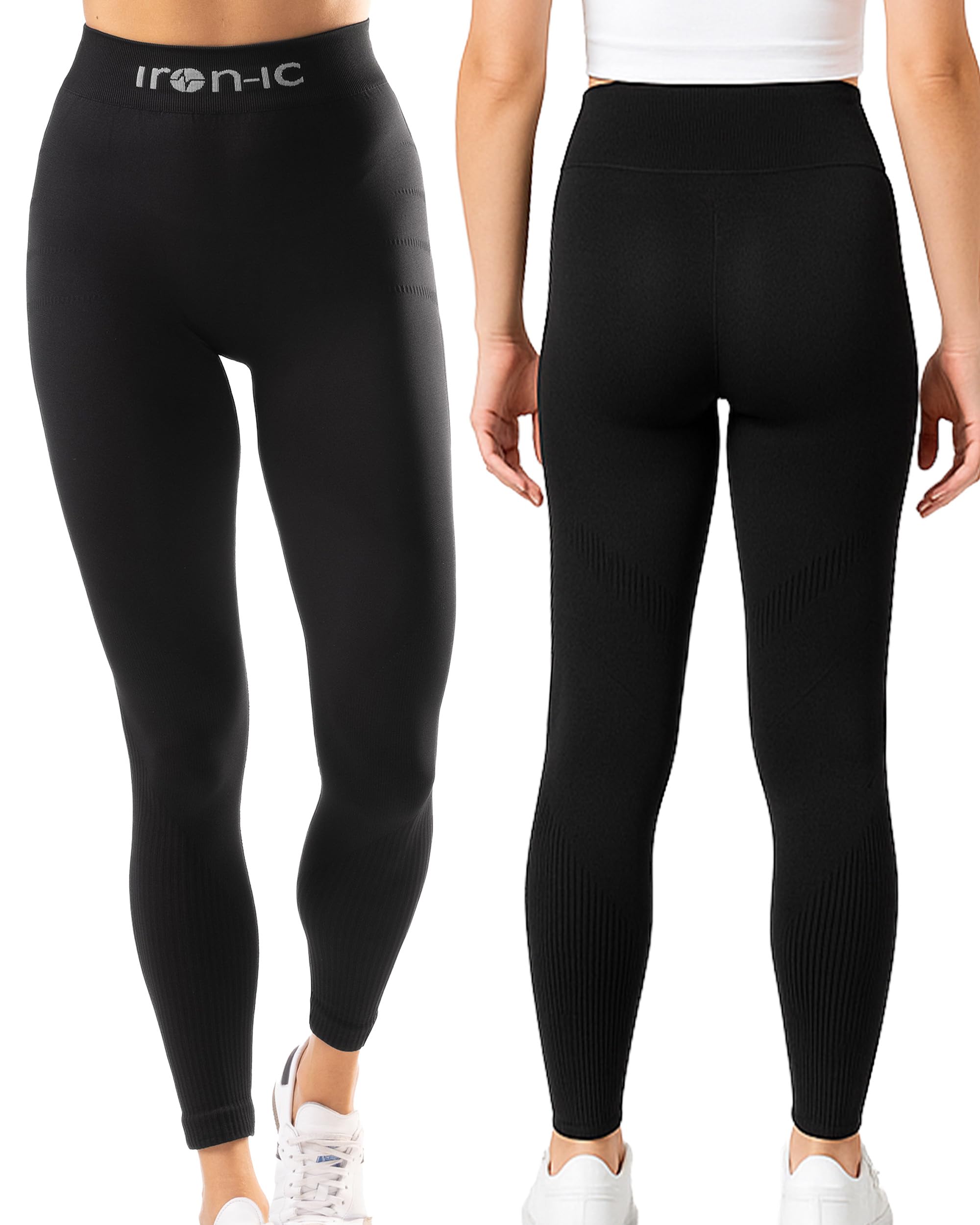 Iron-Ic - Completo Donna T-Shirt e Leggings Thermo Light Seamless Traspirante e Termico - Performance Thermic - Art. 900479