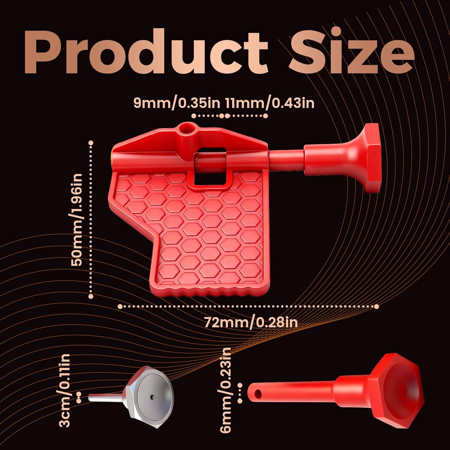Pivot Pin Tool, Red Pivot Pin Installation Tool Ar Parts Kit 15 Lightweight Abrasion-Resistant Compatible with Any 223 Assembly Repair for Household Outdoor Bicycle Ar Equipment