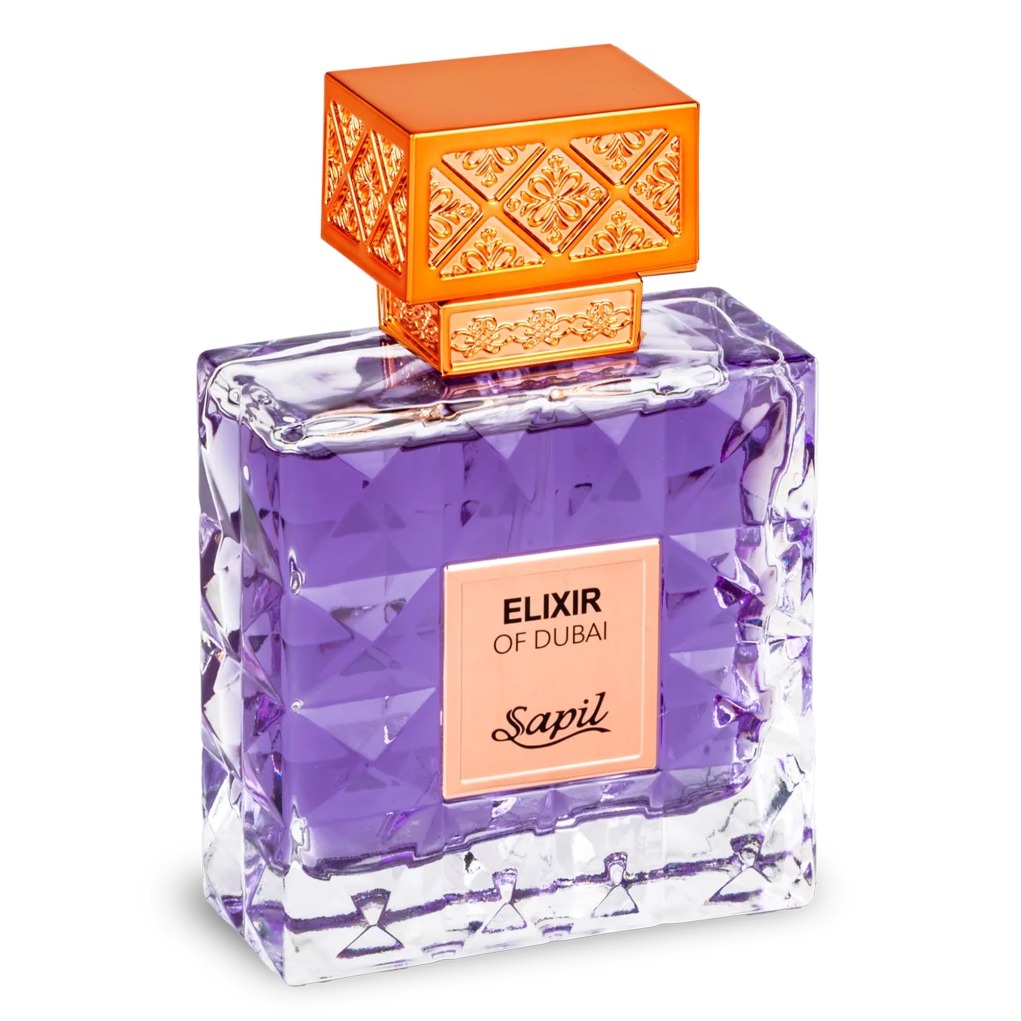 Sapil Elixir Of Dubai Eau De Parfum 100ml, Affordable Luxury Perfume, Amber Fragrance with Cocoa, Hazelnut, Orange Top Notes, Bold Blend Perfumes for Men and Women