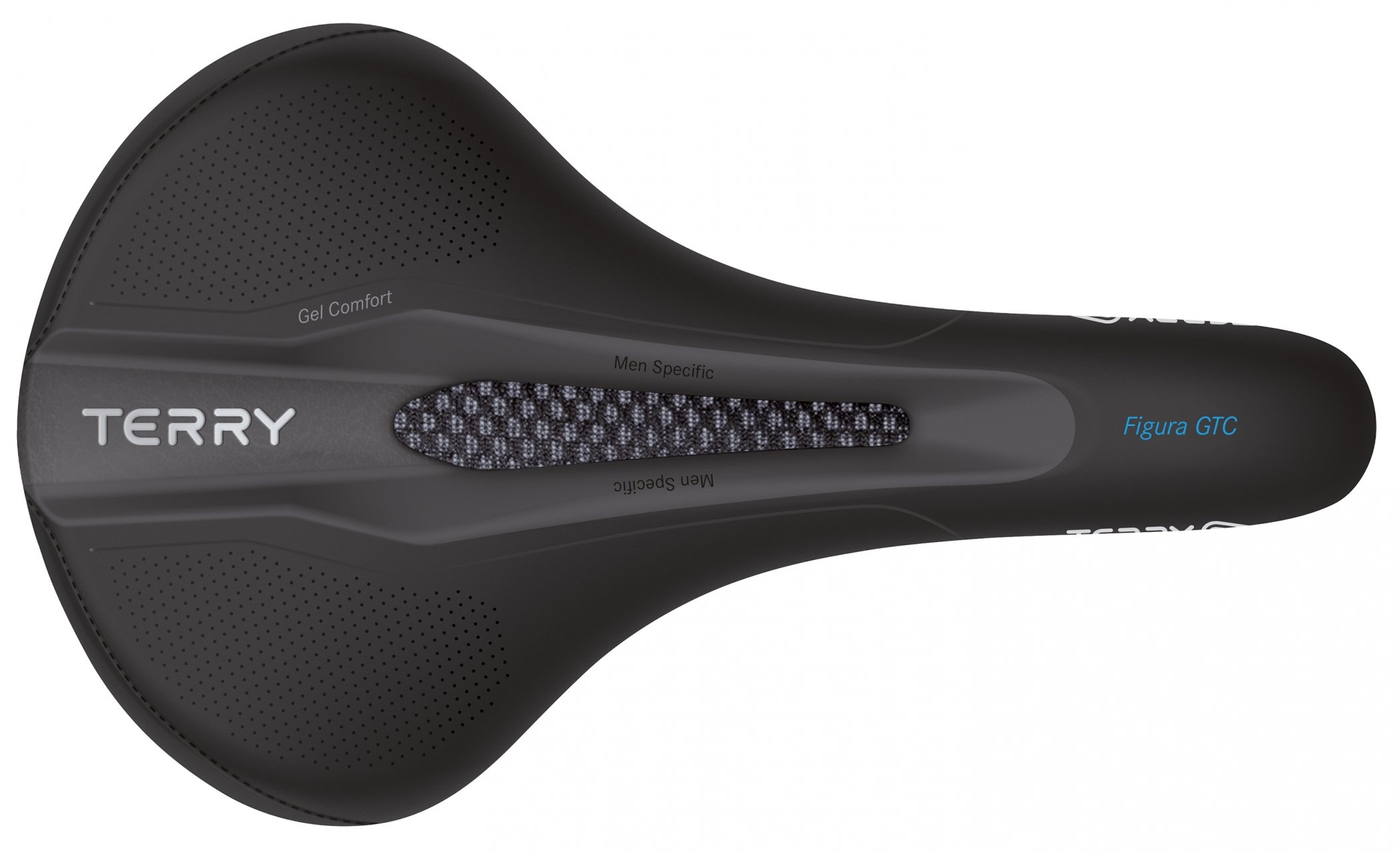 Terry Figura GTC Gel Men siodełko CrMO WeatherMax Dura Silk czarny 12-15 cm
