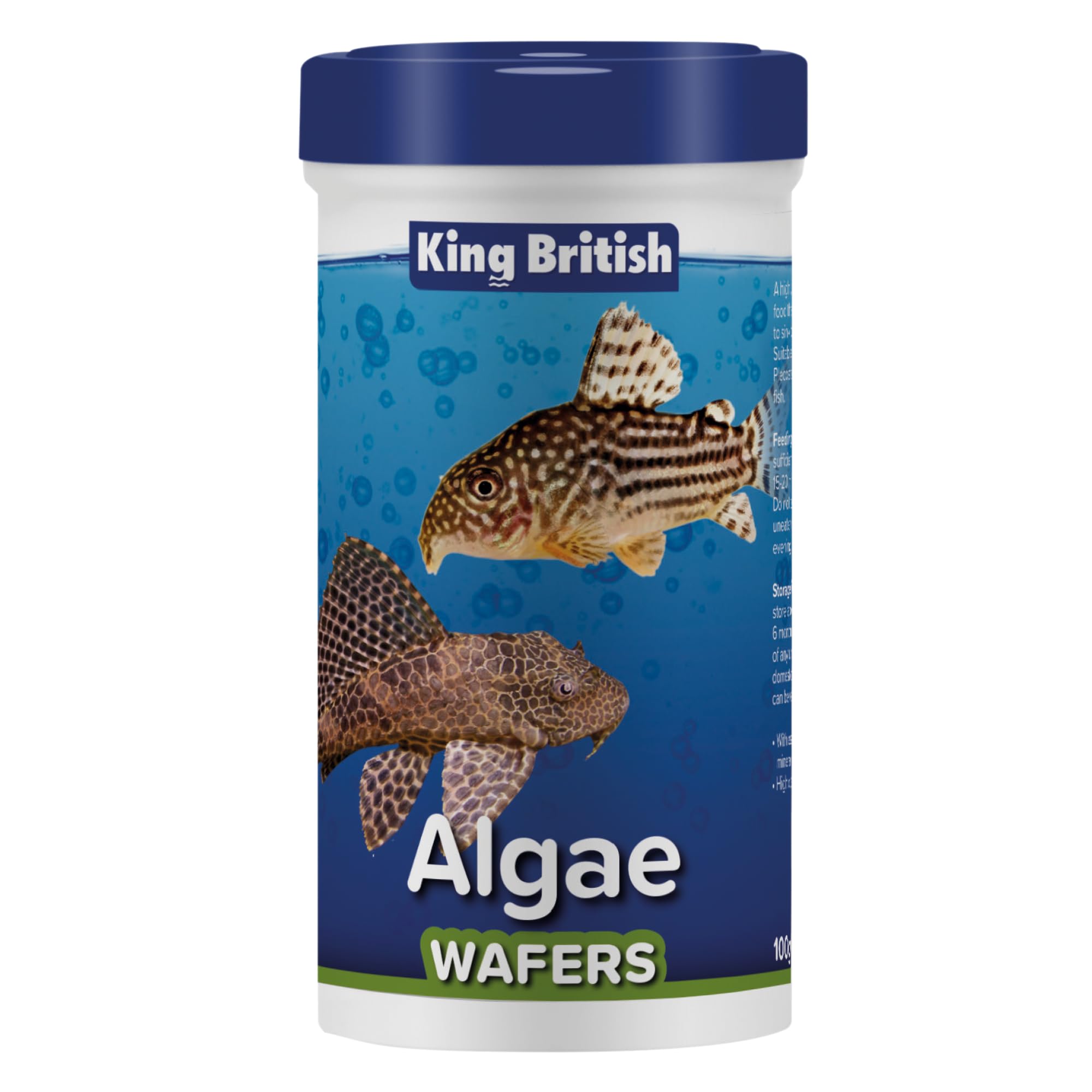 King British Algae Wafers Complete 40g catfish and other algae-eating fish.