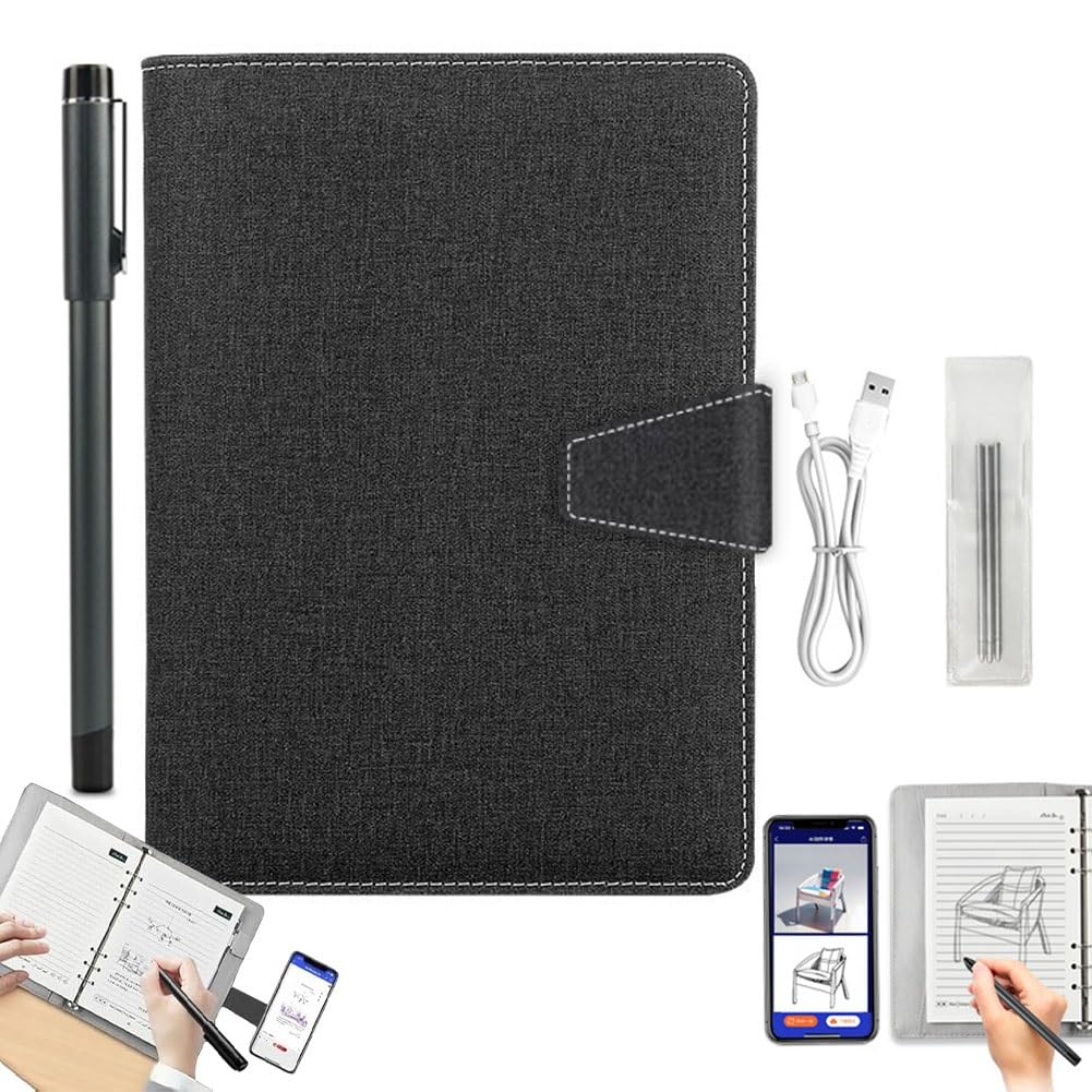 XNote - Juego de escritura inteligente con IA,Digital Smart Pen Notebook and Writing Board Set, Digital Notebook with Smart Pen, Real-time Sync,with A5 Erasable+5spare Refills (G1)