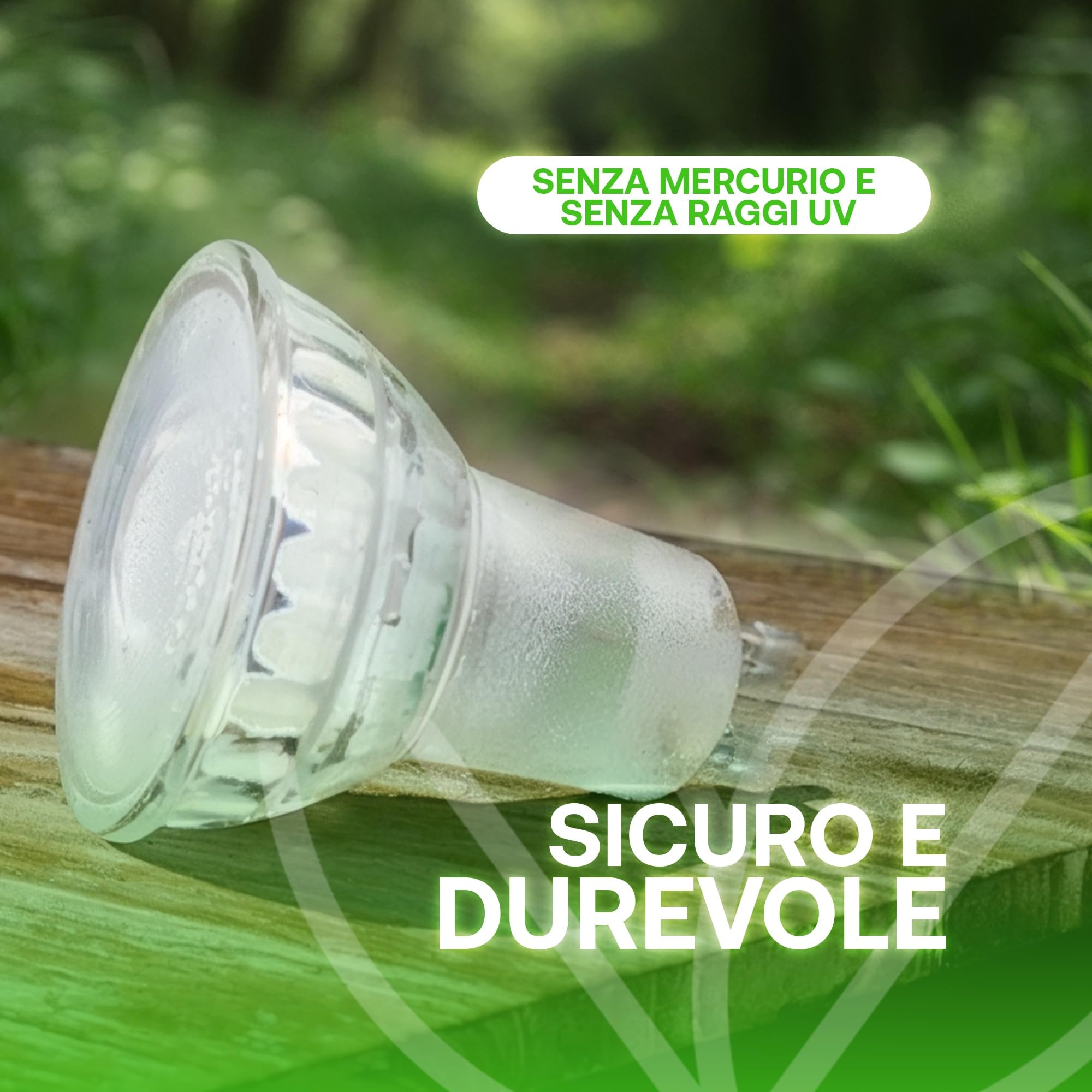 greenandco 10 Lampadine GU10 LED 3000K | sostituisce 44W | bianco caldo 3000K | 2.5W 450lm | 100° | senza sfarfallio | classe di efficienza energetica A | lampadina LED 230V | non dimmerabile