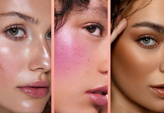 3-piece contouring set, highlighting and contouring trio, for a natural makeup finish (01)