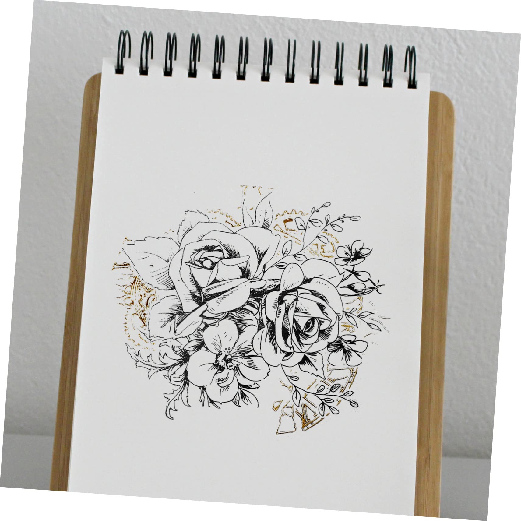 Angoily 5 Stück Retro Blumenaufkleber Aufkleber ästhetisch Briefpapier Aufkleber DIY tagebuch aufkleber Handkontoaufkleber Zubehör für Sammelalben Retro-Blumenaufkleber Lackmuspapier