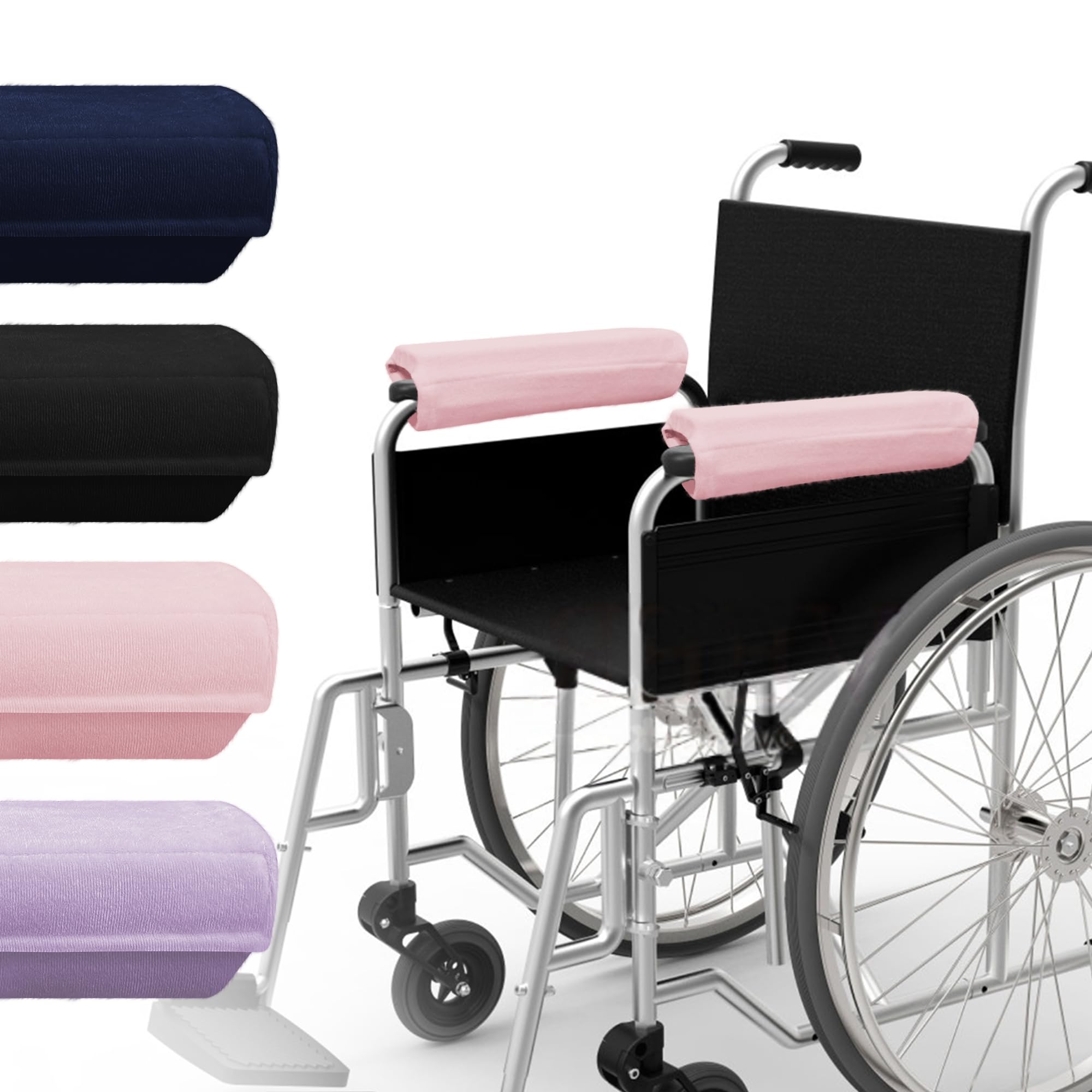 SPRING SEAON Wheelchair Accessories Armrest Covers, Memory Foam Pads, Pair