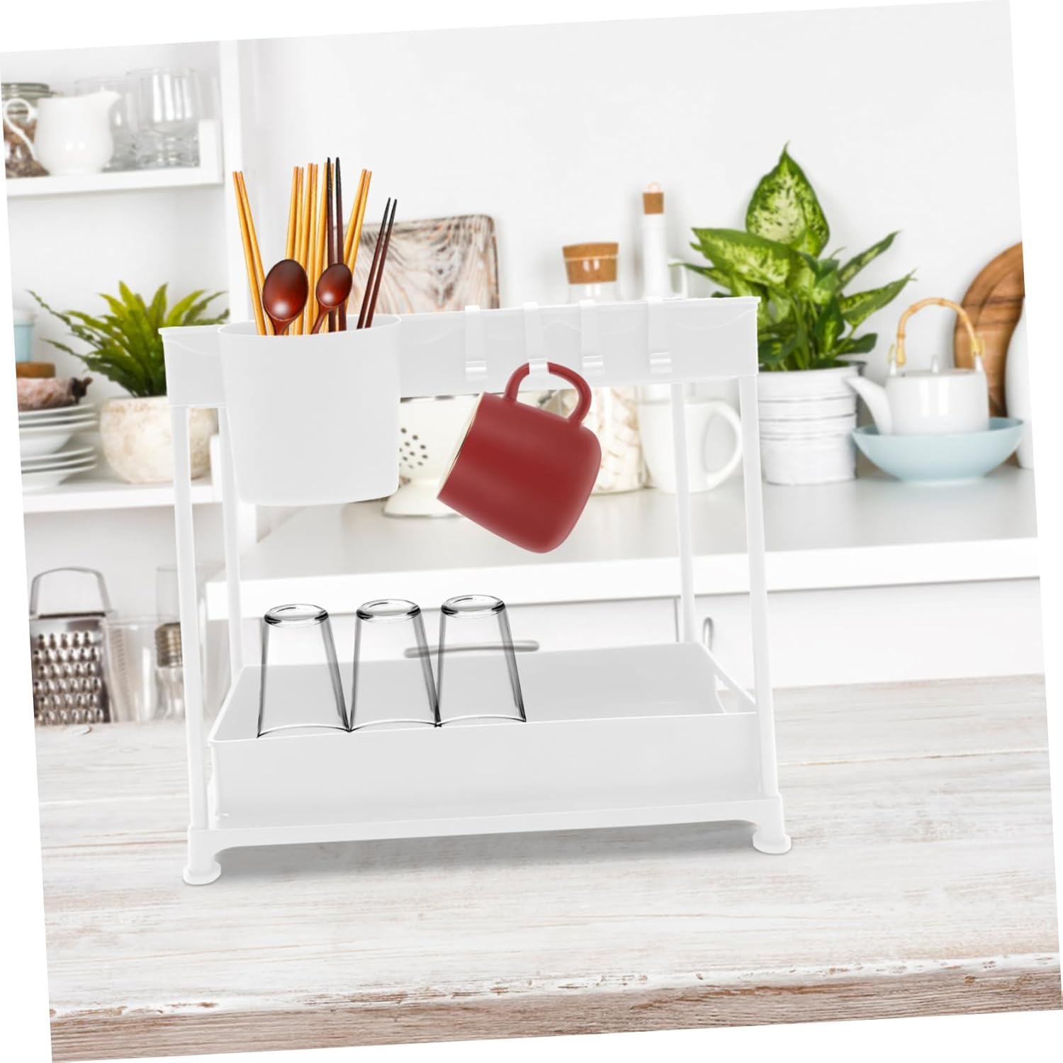 VALICLUD 1set Sink Storage Organizer Pull Out Space-saving Kitchen Rack for Cabinet Storage Design Smooth Sliding Baskets for Kitchen Bathroom Laundry Room