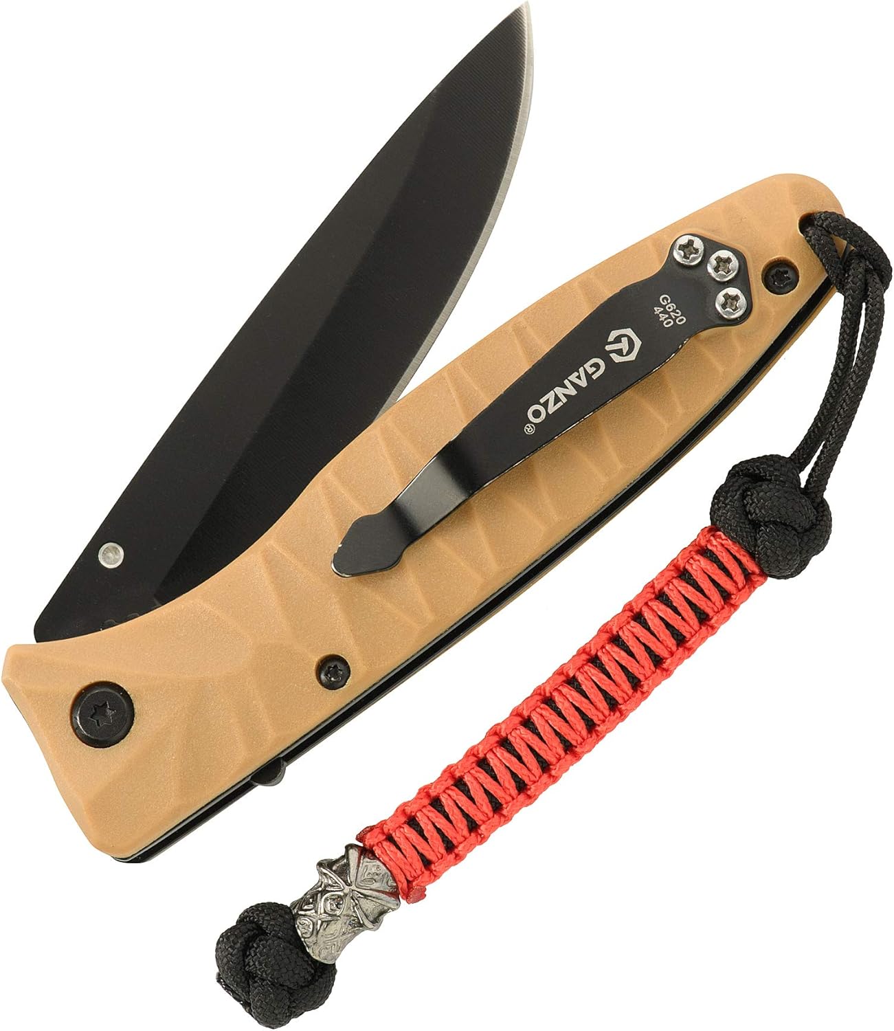 M-Tac Skull Knife Lanyards with Beads - Paracord Lanyard - Tactical Lanyard for Knife – Ninja (Black) : Sports & Outdoors