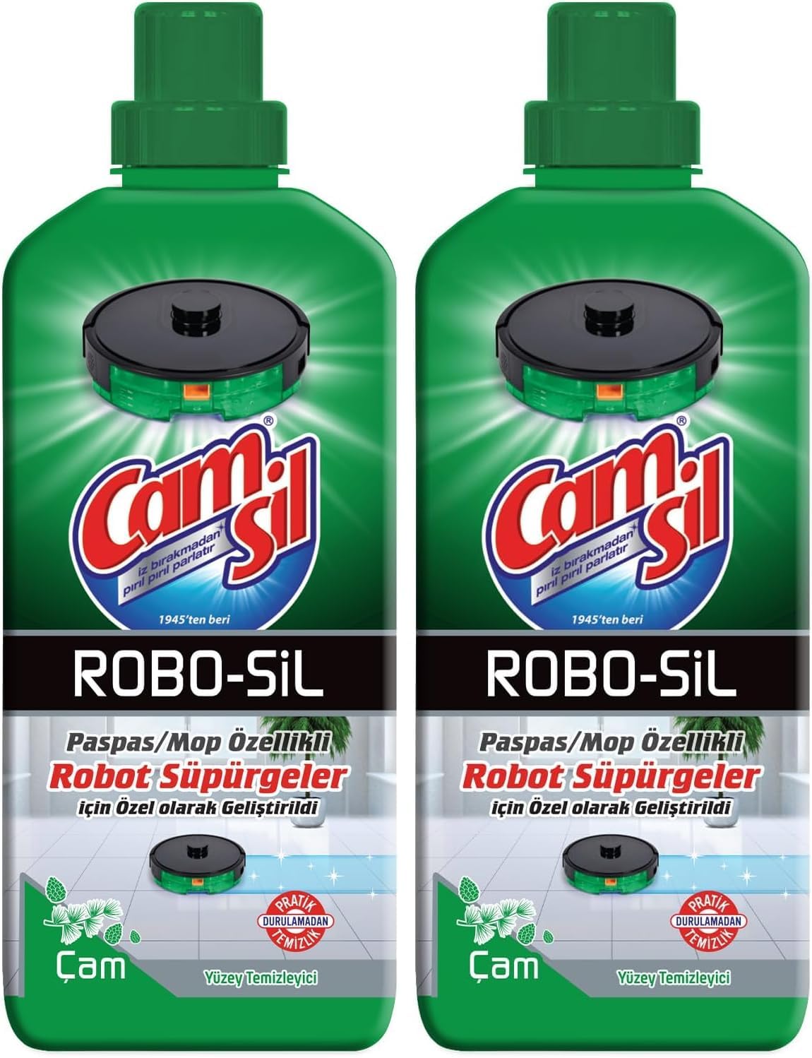 CAMSİL Robo-Sil Çam Yüzey Temizleyici 900 Ml (2 paketi)
