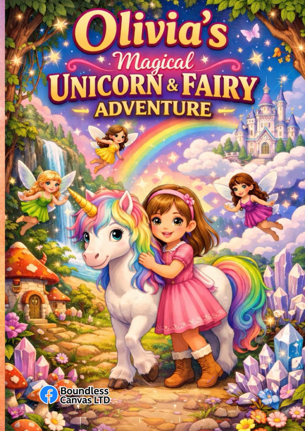 Olivia’s Magical Unicorn & Fairy Adventure: Colouring Book - A4