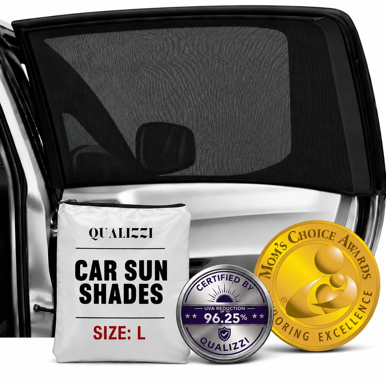 Parasol de Coche para Bebé, Negro, Protección Solar, Asiento de Coche Sun Protección