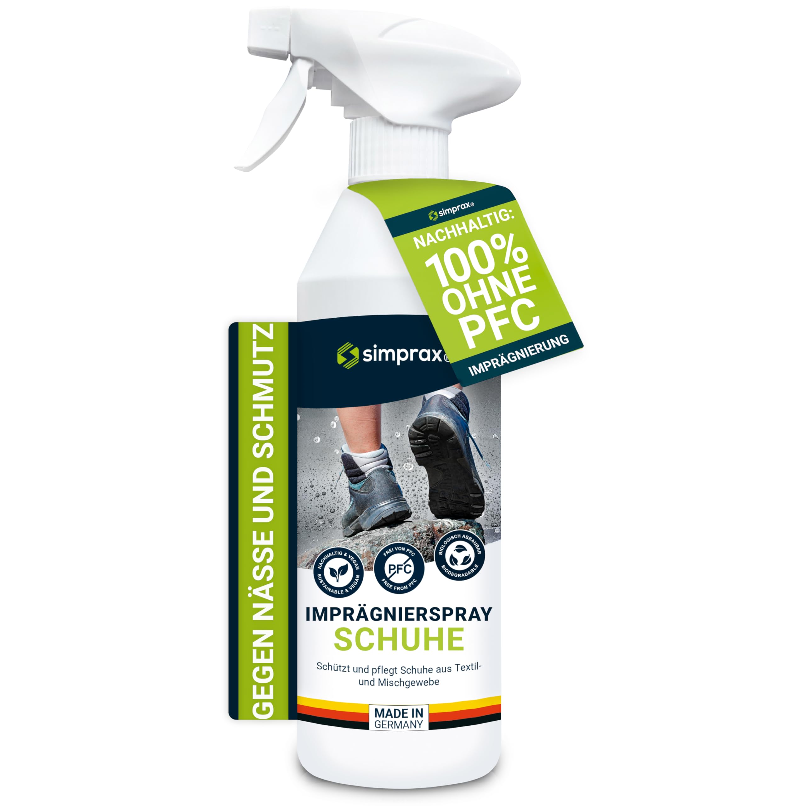 GoreTex - Imprégnation pour chaussures d'extérieur et de randonnée - Fabriqué en Allemagne - Pour les chaussures de randonnée d'extérieur et de randonnée en tissu, membrane et tissu mélangé