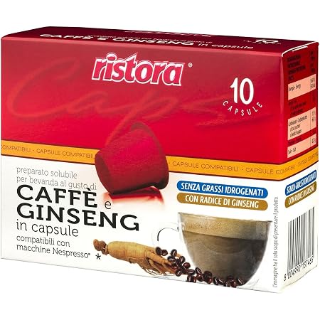 NESPRESSO compatibili 120 capsule caffè e ginseng RISTORA : Amazon.it:  Alimentari e cura della casa
