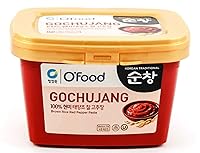 Vista 10 de Gochujang - Pasta de chile rojo coreano [Suave 1.1 lb (500g)] - Sin gluten/0 grasa/0 colesterol / (40 calorías/porción) Salsa fermentada picante