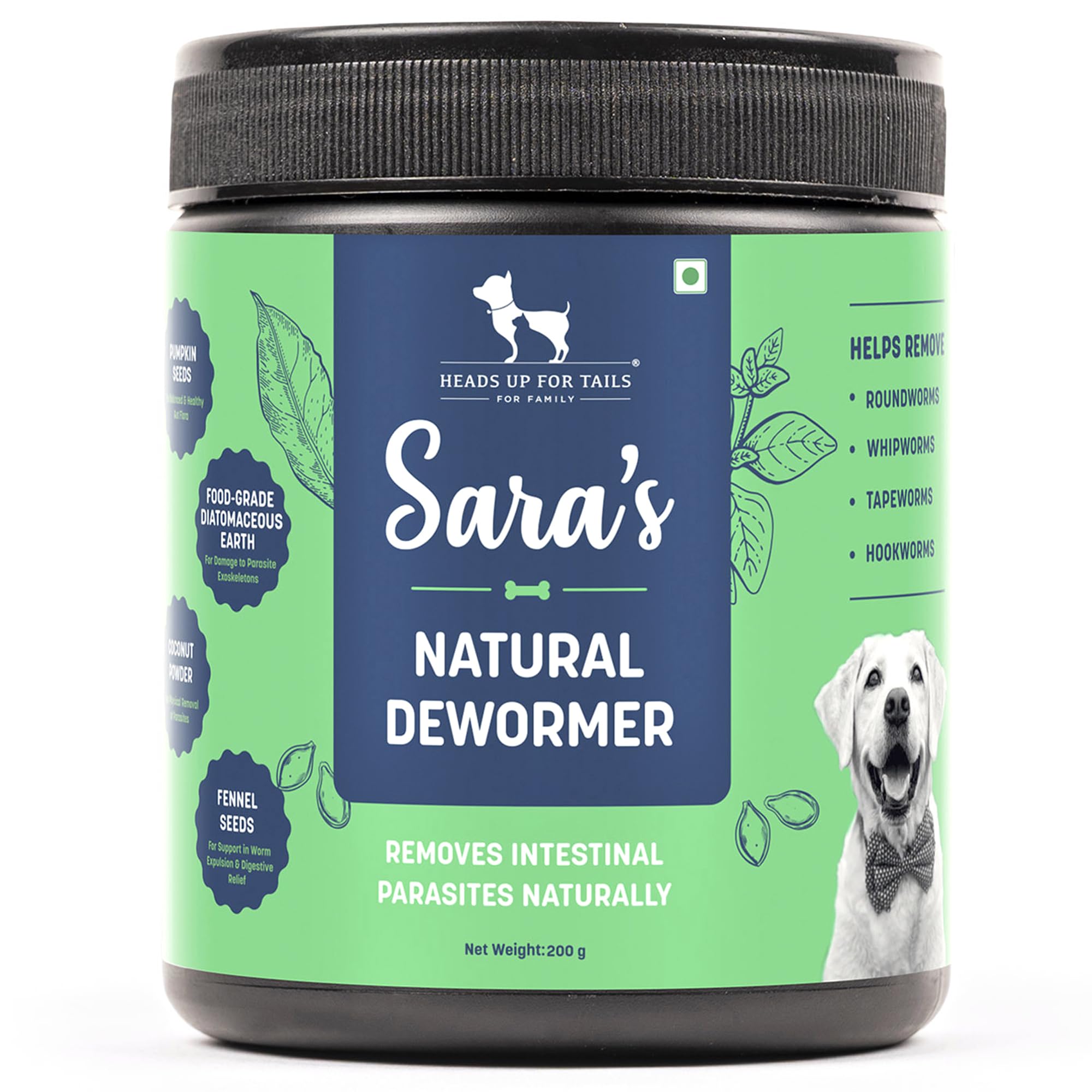 Sara's Natural Dewormer Supplement for Dogs 200g-image-13