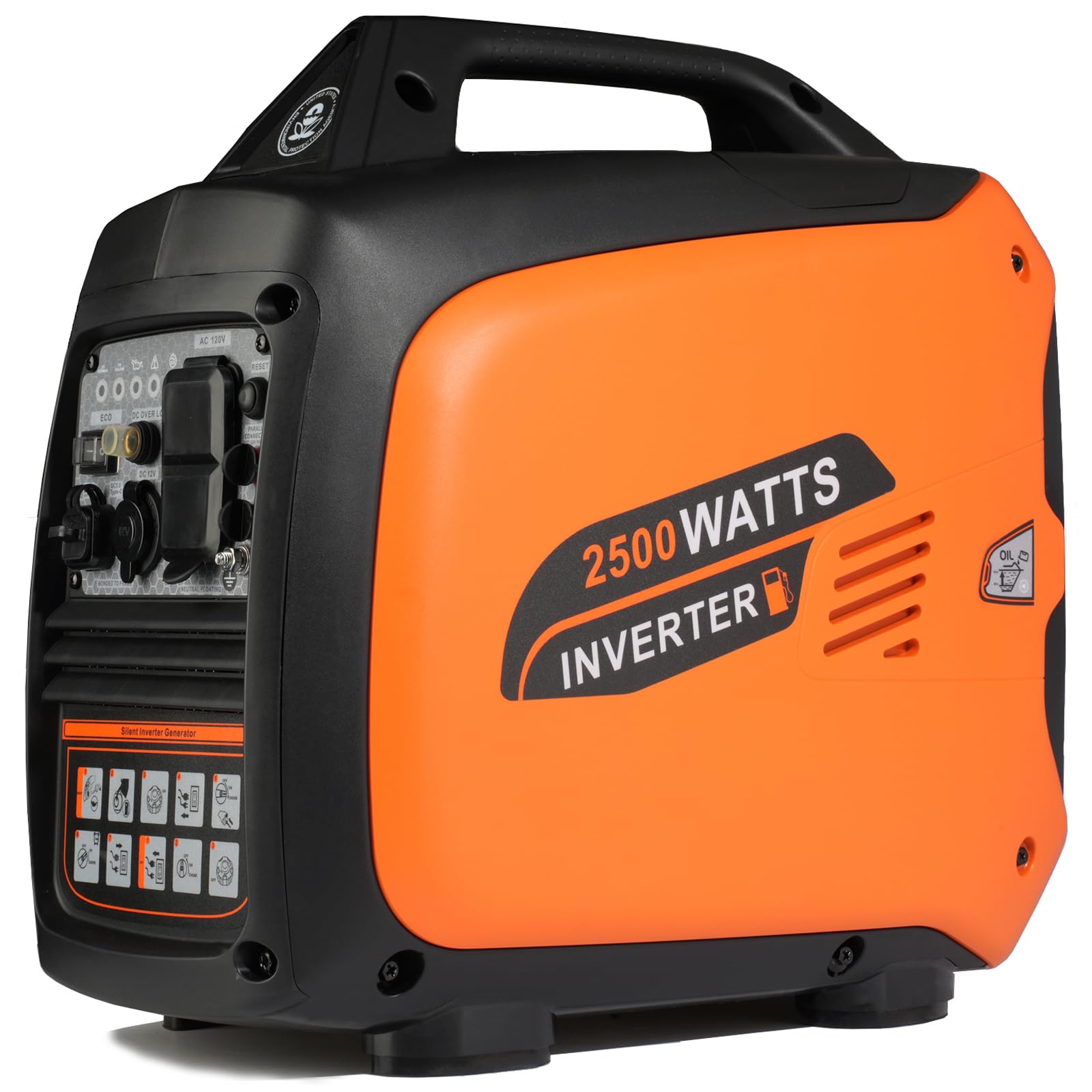 Amazon.com : 2500W Portable Inverter Generator, Gas Powered