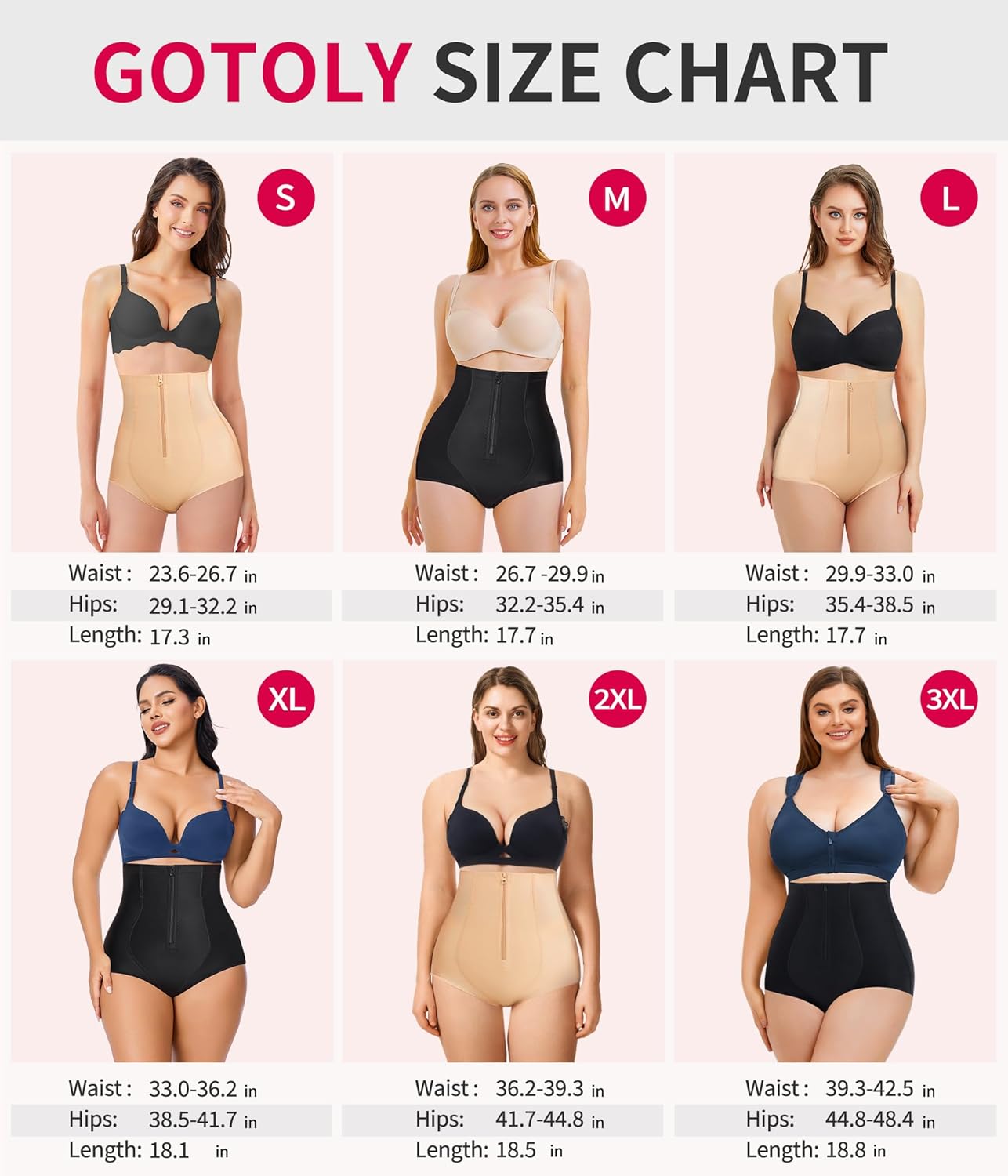 Gotoly Women Butt Lifter Shapewear Panties Waist Trainer Body Shaper Hi-Waist Tummy Control Slim Smooth Panty - Image 6