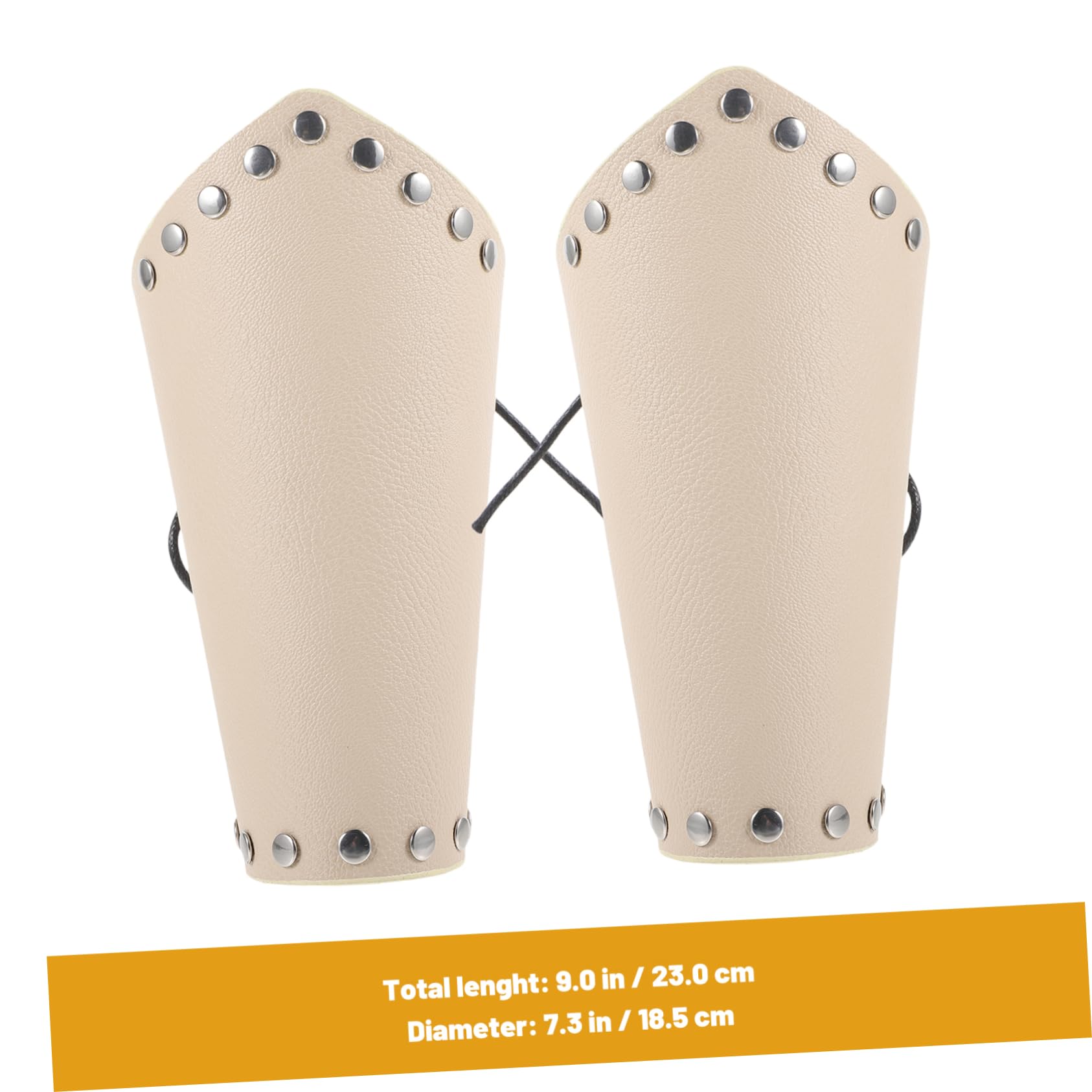 Abaodam Professional Archery Bracers Leather Arm Guards Wear-Resistant Adjustable for Arm Sizes