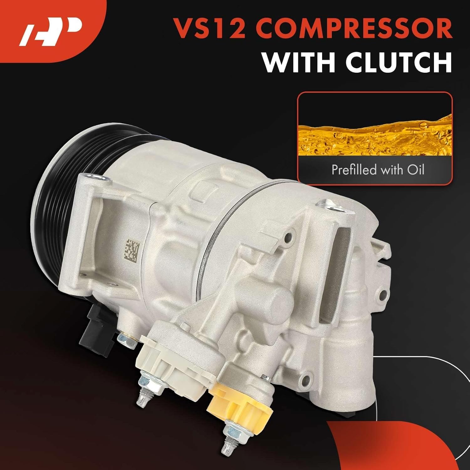 A-Premium Air Conditioner AC Compressor with Clutch Compatible with Ford EcoSport 1.0L 2018-2021