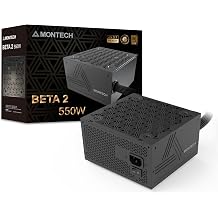 Montech BETA 2 850W Power Supply, ATX 3.1 & PCIe 5.1 Ready, 80+ Bronze Certified, Next-Gen 12V-2x6 Cable, DC-to-DC Stability, Industrial Japanese Main Capacitor, Full Protection Suite