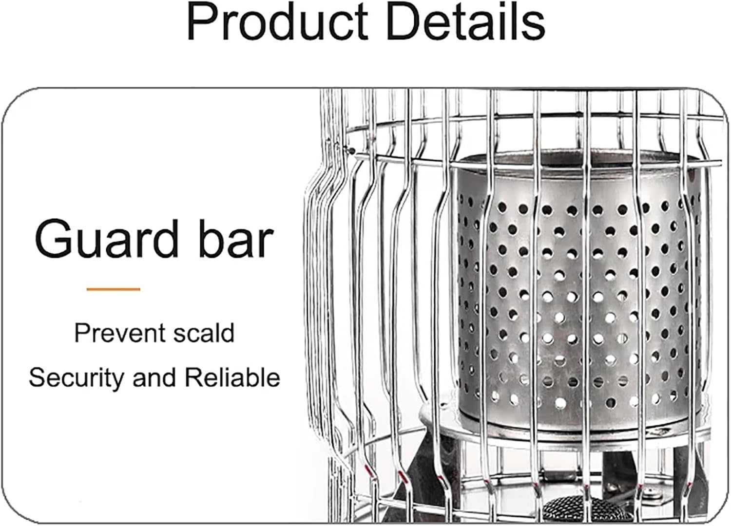 Camping Propane Heater, Portable Butane Gas Tank Heater with Carrying Handle, Knob Firepower Adjustment and Heating Fast, Heating and Cooking Double Function, for Tent, Office, Workshop