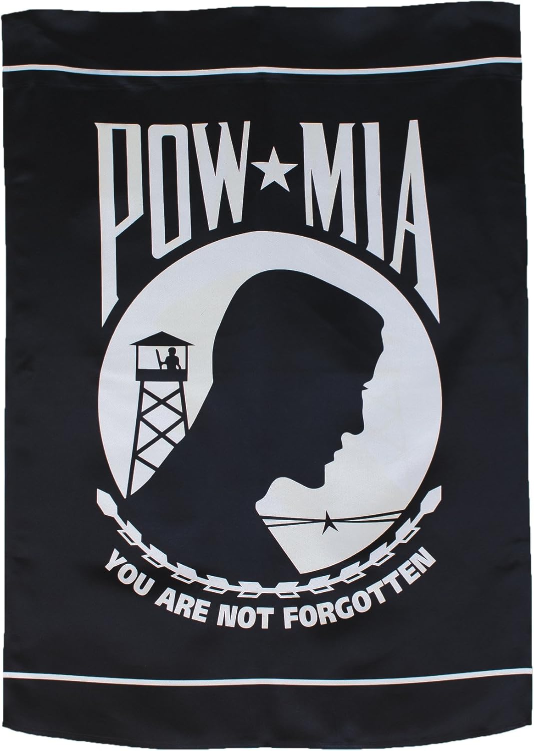 In the Breeze POW/MIA Lustre House Banner,28" x 40",4397