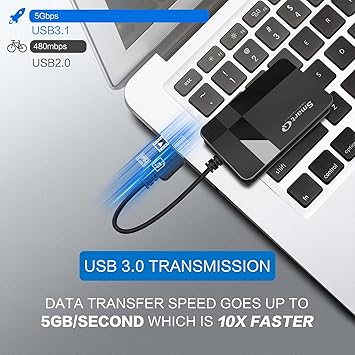 قارئ بطاقات SmartQ C368 USB 3.0 - التوصيل والتشغيل، متوافق مع Apple وWindows، يدعم بطاقات SD وMicro SD وMS وCF