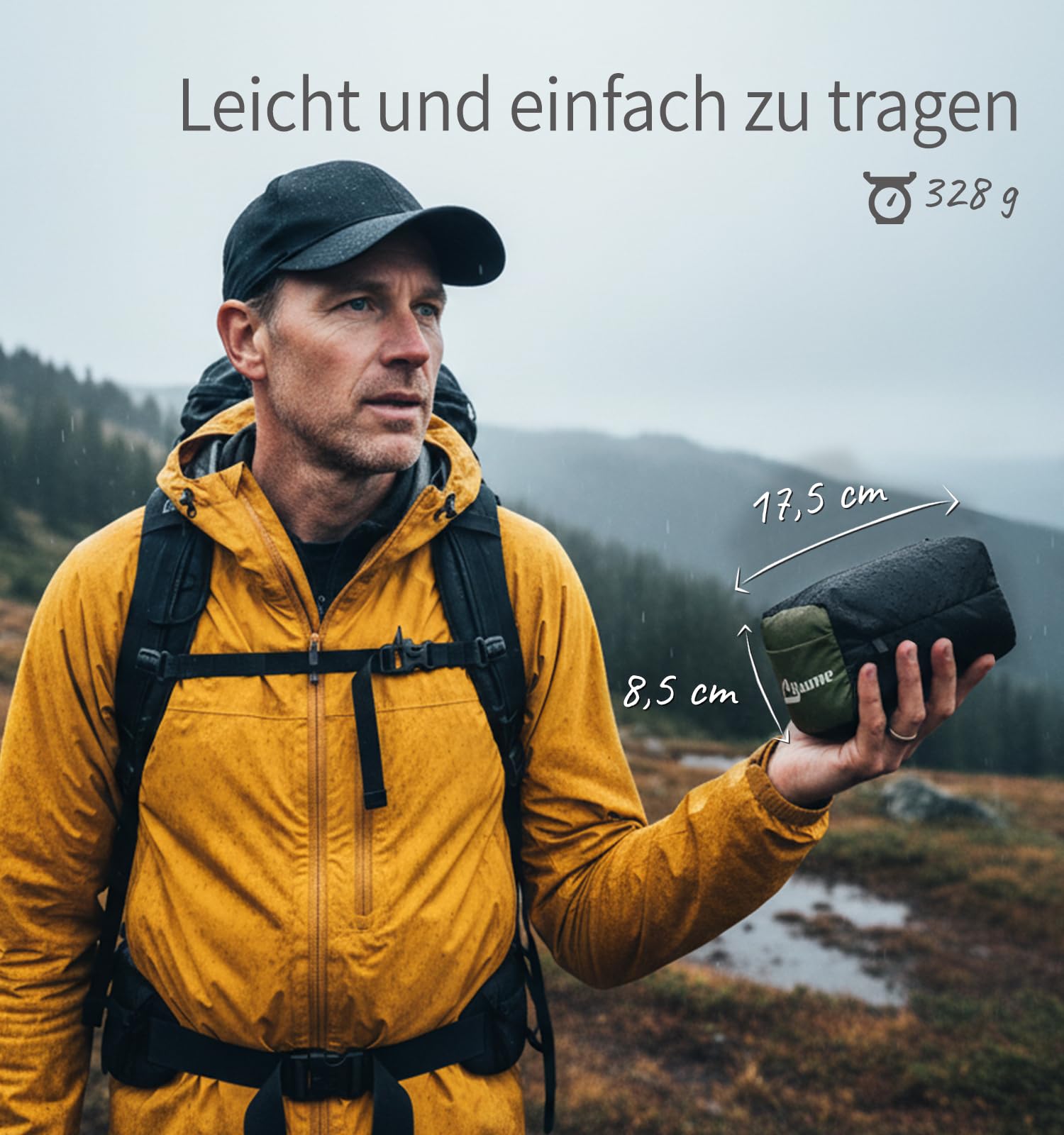 Litume Biwaksack Schlafsack-Überzug – Wasserdichter & Ultraleichter Notfall-Schutz im Mumien-Stil – Kompakt Biwak-Zelt für Trekking, Bushcraft, Rucksacktouristen & Outdoor Survival Ausrüstung