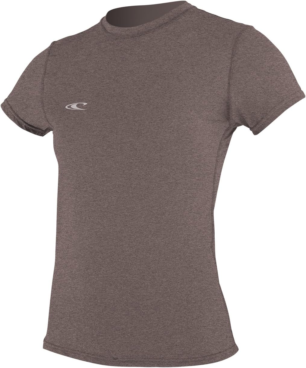 O'Neill Women’s Hybrid Short Sleeve Sun Shirt, UPF 50+ Sun Protection, Rash Prevention for Surfing and All Water Activities
