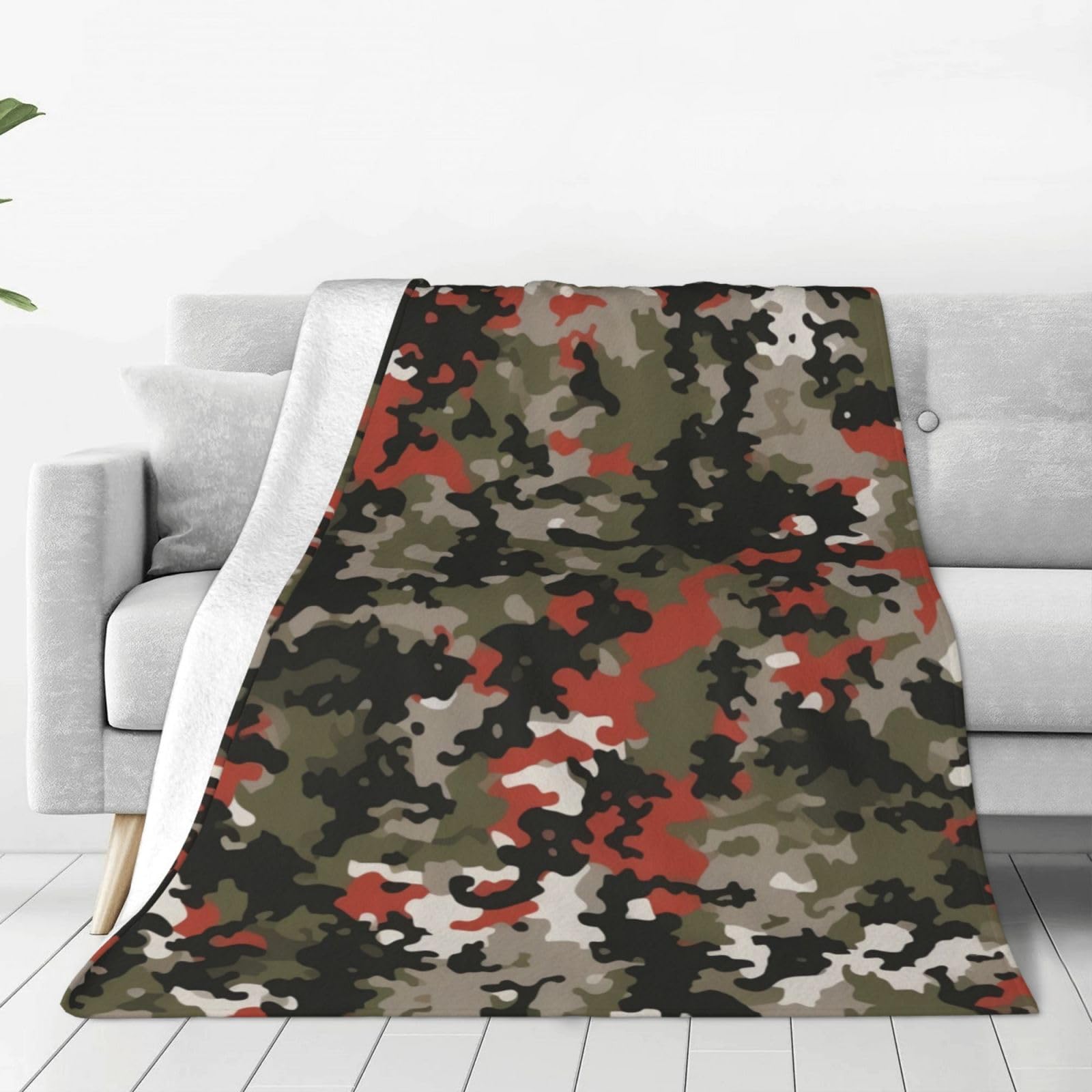 Couverture chaude micro polaire anti-froid pour canapé et lit