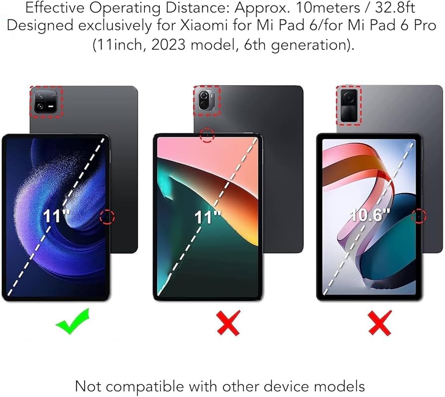 Amazon.com: Tablet Keyboard for Xiaomi for Mi Pad 6 6 Pro, Cases