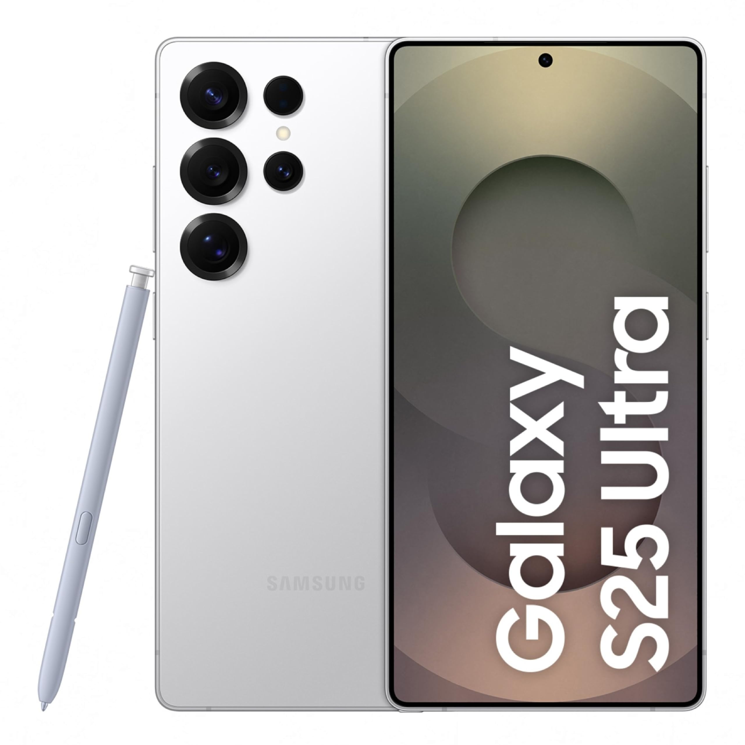 Samsung Galaxy S25 Ultra 5G AI Smartphone (Titanium Whitesilver, 12GB RAM, 256GB Storage), 200MP Camera, 5000mAh Ultra Long Battery, QHD+ Dynamic AMOLED 2X, Galaxy AI, Knox Security, S Pen Included — image 1 of 20
