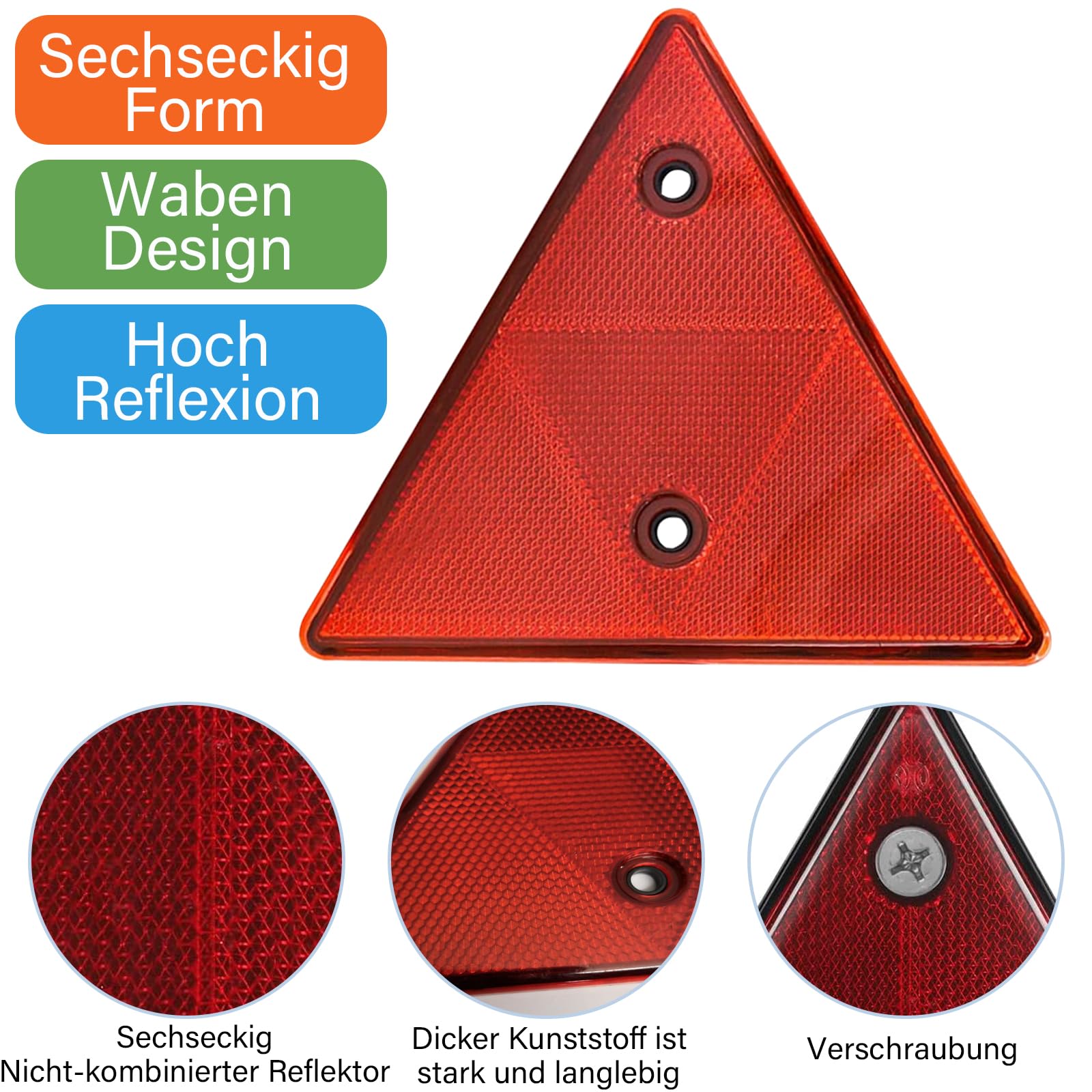 Rechthoekige Reflectoren Om Vast Te Schroeven, 4 Stuks, Wit, 90 X 40 6 5 Mm Afmetingen 70 Gatafstand Met E Keurmerk Incl M5 Schroeven Moeren Vierkante Voor Aanhangers Caravans 623995260 Rechthoekige Reflectoren Om Vast Te Schroeven, 4 Stuks, Wit, 90 X 40 6 5 Mm Afmetingen 70 Gatafstand Met E Keurmerk Incl M5 Schroeven Moeren Vierkante Voor Aanhangers Caravans 623995260