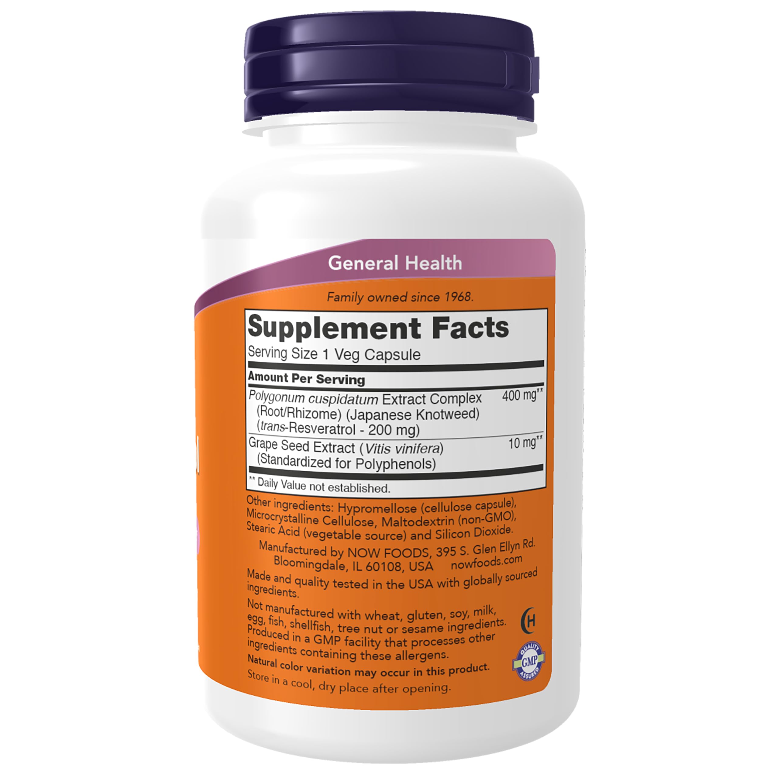 NOW Supplements, Natural Resveratrol 200 mg with Red Wine Extract, 120 Veg Capsules — Amazon image 2
