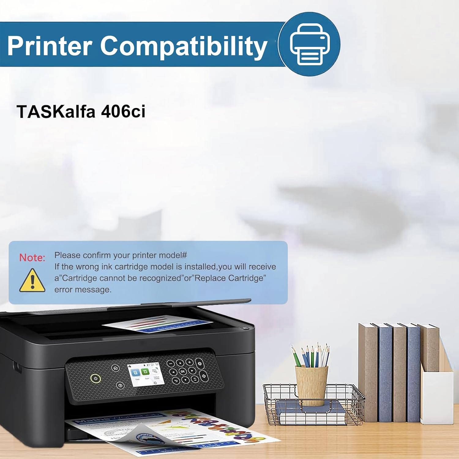 Compatible for Kyocera TK-5217 Black Toner Cartridge, 1 Pcs image 2