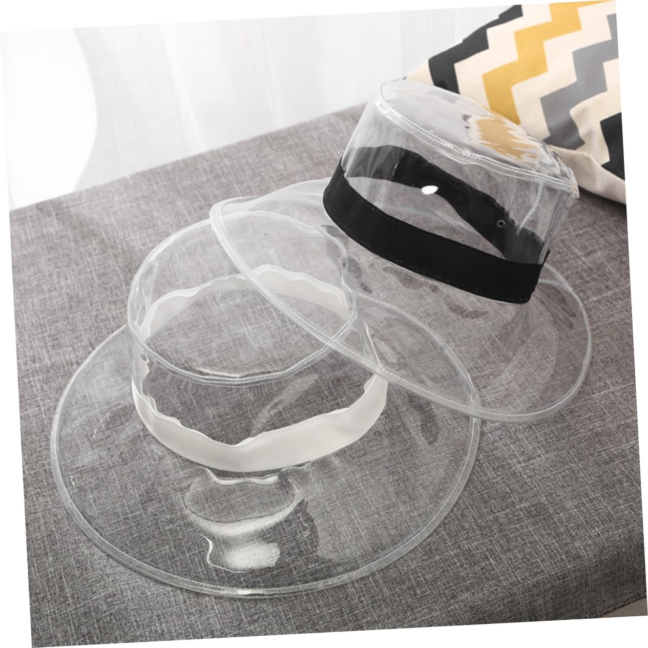 Cappello da Trasparente in PVC Unisex Protezione per Sole e Pioggia per Escursionismo e Attività Outdoor